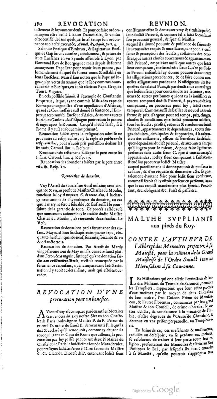 1629 - Veuve Nicolas Buon - Trésor du droit français (21754 T. 3) - BM Lyon