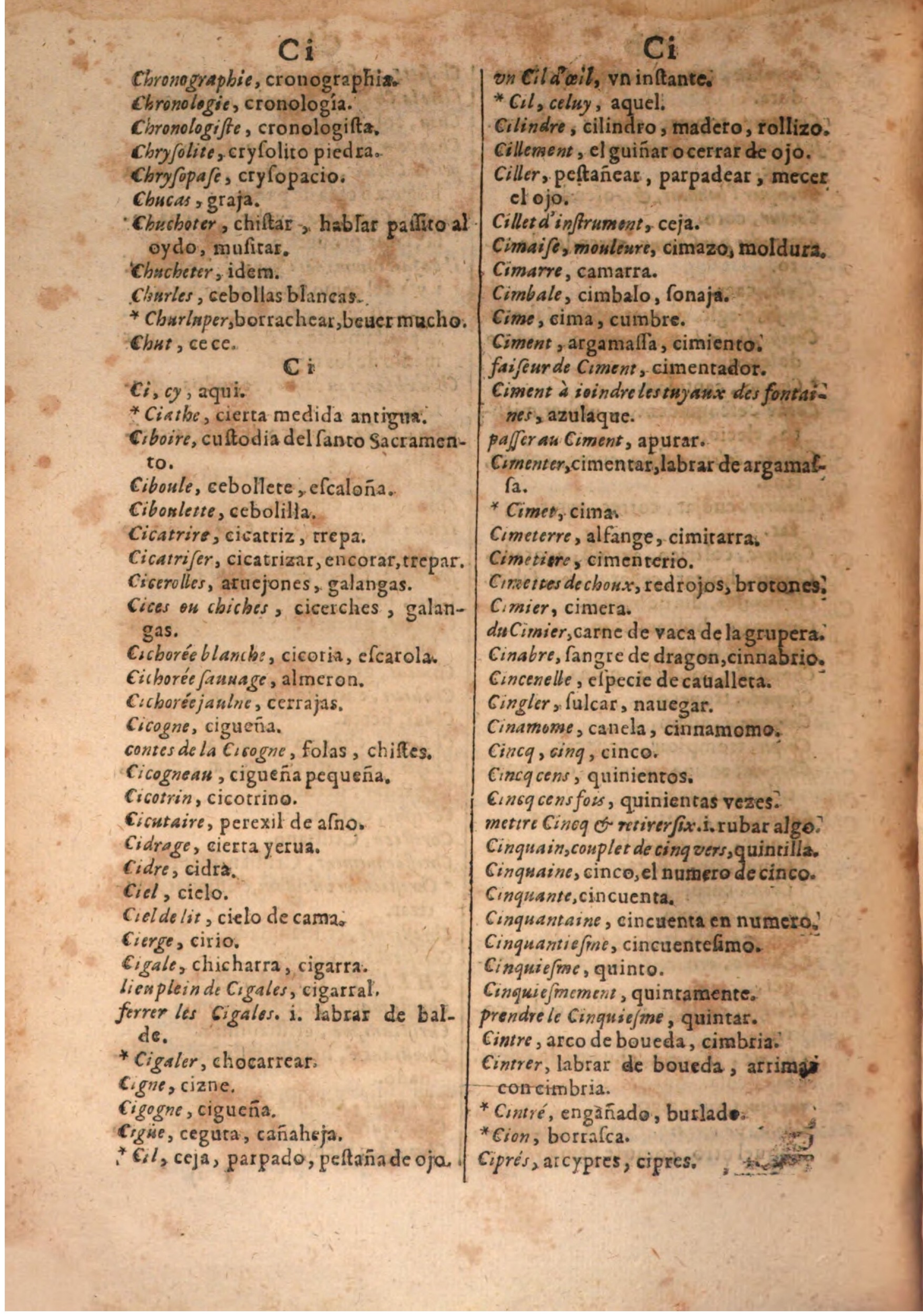 1645 - A. de Sommaville et A. Courbé - Trésor des deux langues espagnole et française (Seconde partie) - BSB Munich