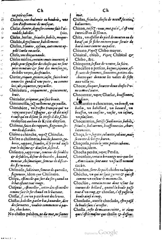 1621 - Adrian Tiffaine - Trésor des deux langues espagnole et française - BM Lyon