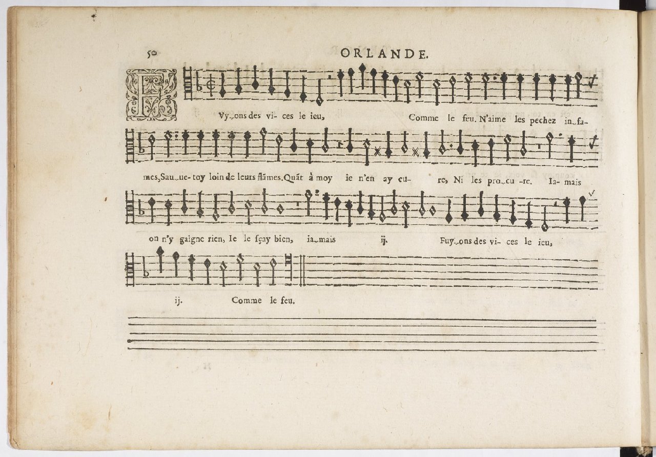 1594 - Paul Marceau - Trésor de musique d&#039;Orlande de Lassus, Superius, Bassus, Tenor, Quinta pars - BnF