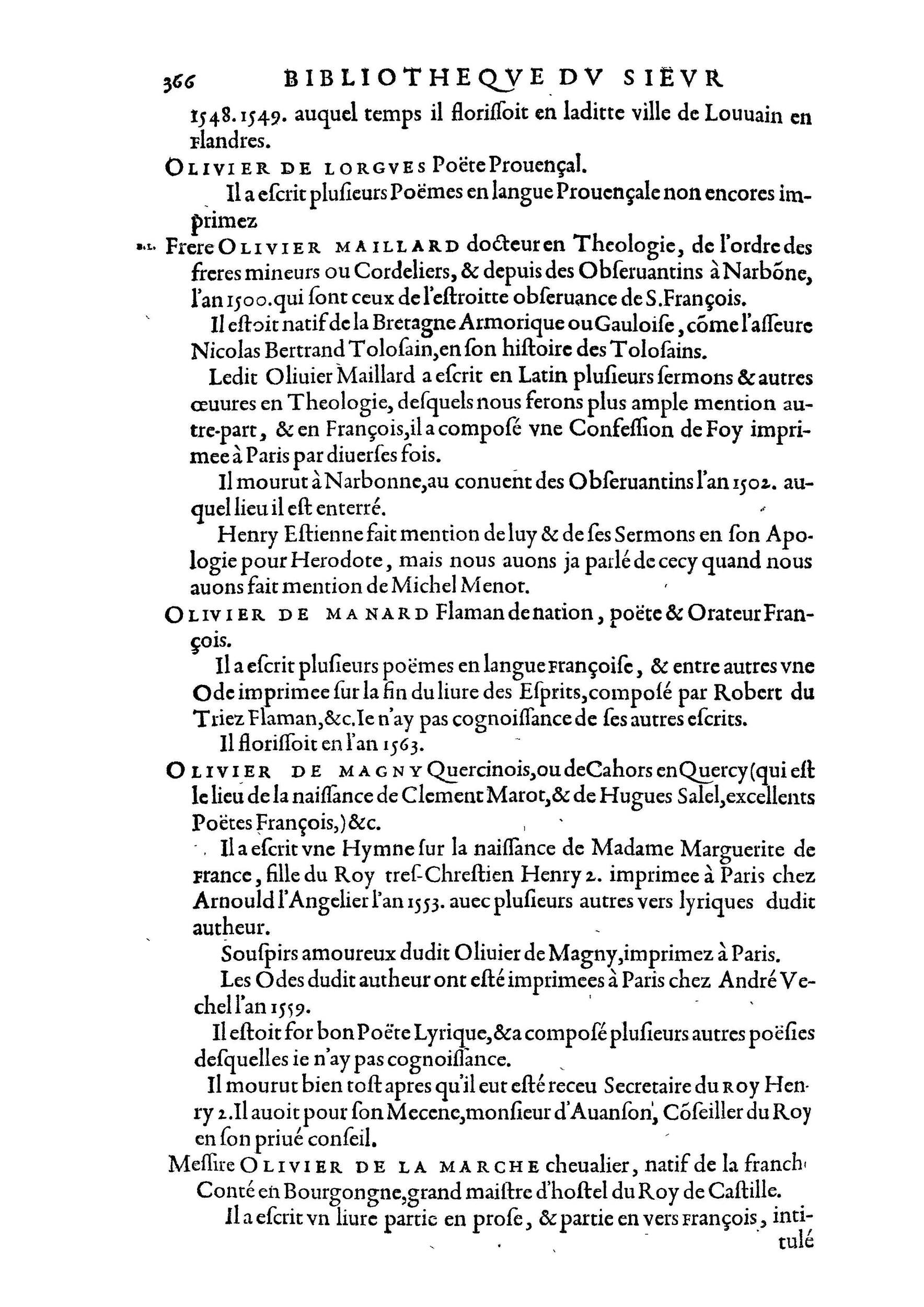 1584 - Abel L&#039;Angelier - Bibliothèques françaises - BnF