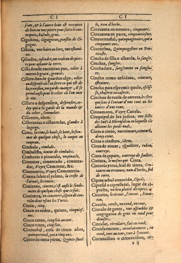 1607 - Marc Orry - Trésor des deux langues espagnole et française (Première et Seconde parties) - ÖNB Wien