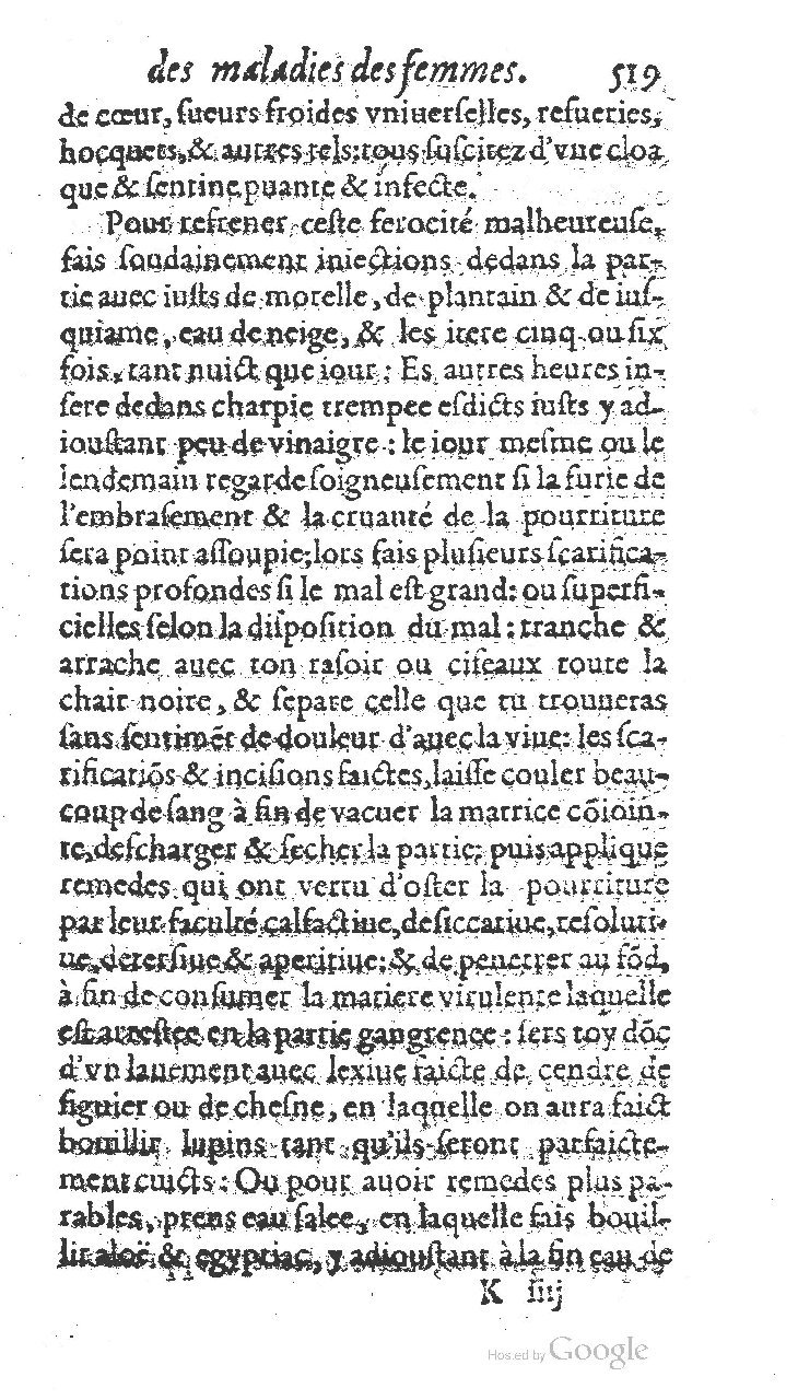 1585 - Jacques du Puis - Trésor des remèdes secrets pour les maladies des femmes - BnF