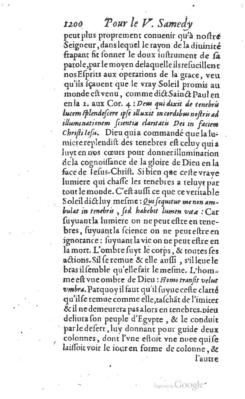 1607 - Nicolas Du Fossé - Trésor quadragésimal - T 01 - BM Lyon