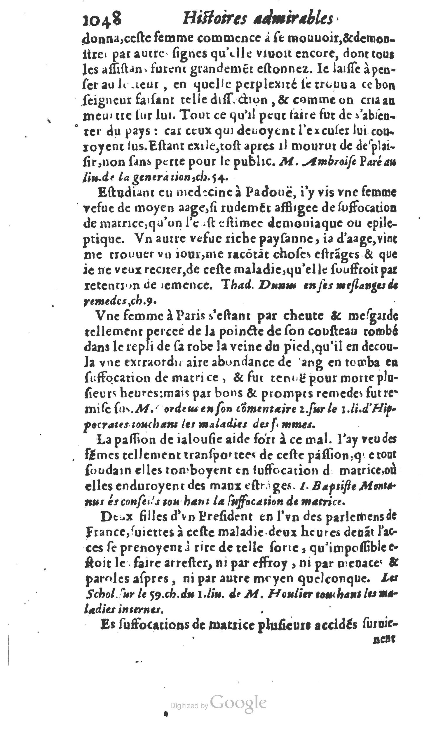 1610 - Paul Marceau - Trésor d’histoires admirables et mémorables - Princeton 1610 - Paul Marceau - Trésor d’histoires admirables et mémorables - Princeton