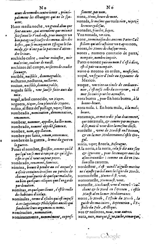 1621 - Adrian Tiffaine - Trésor des deux langues espagnole et française - BM Lyon
