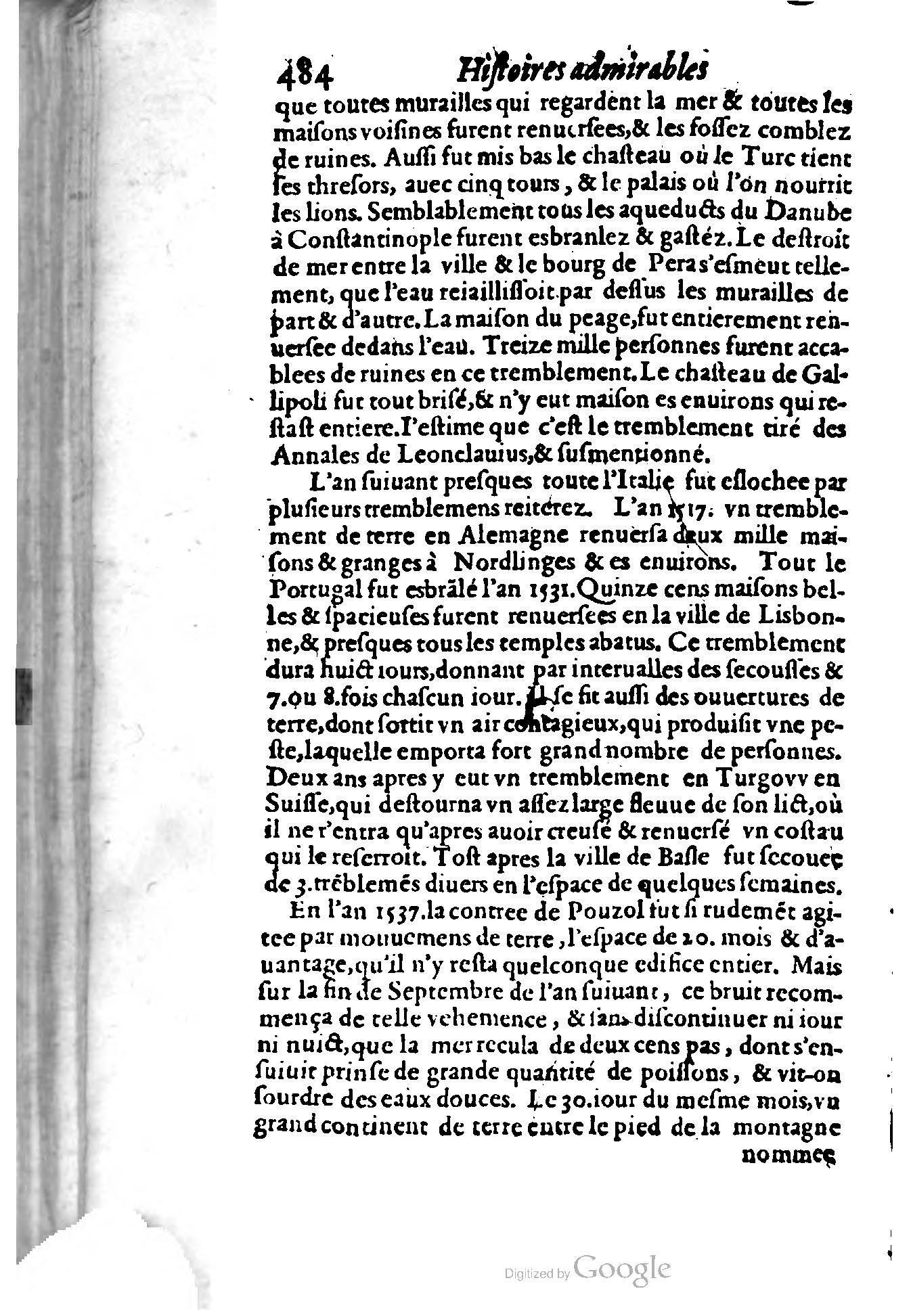 1620 - Samuel Crespin - Trésor d’histoires admirables et mémorables - BCU Lausanne