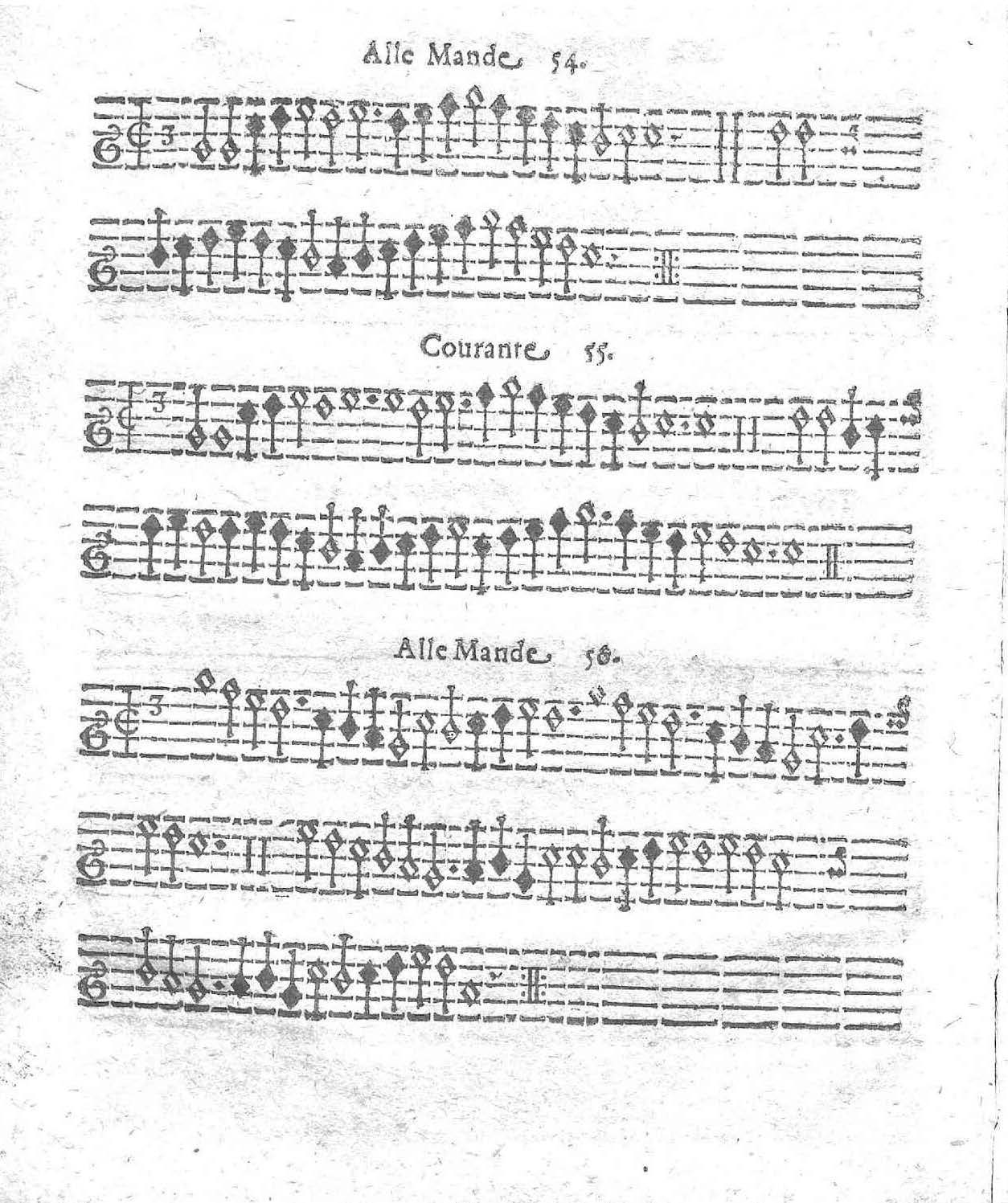 1621 - Jehan Weidnern - Trésor de toutes sortes de danses nouvelles à la française, allemande, espagnole, et italienne, à cinq et six parties - Vatican Apostolic Library
