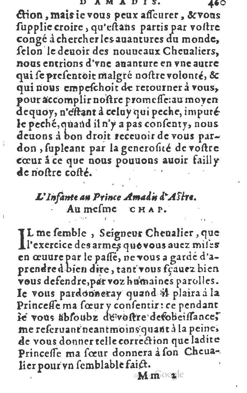 1582 - Jean Huguetan - Trésor des Amadis T. 1 - BM Lyon