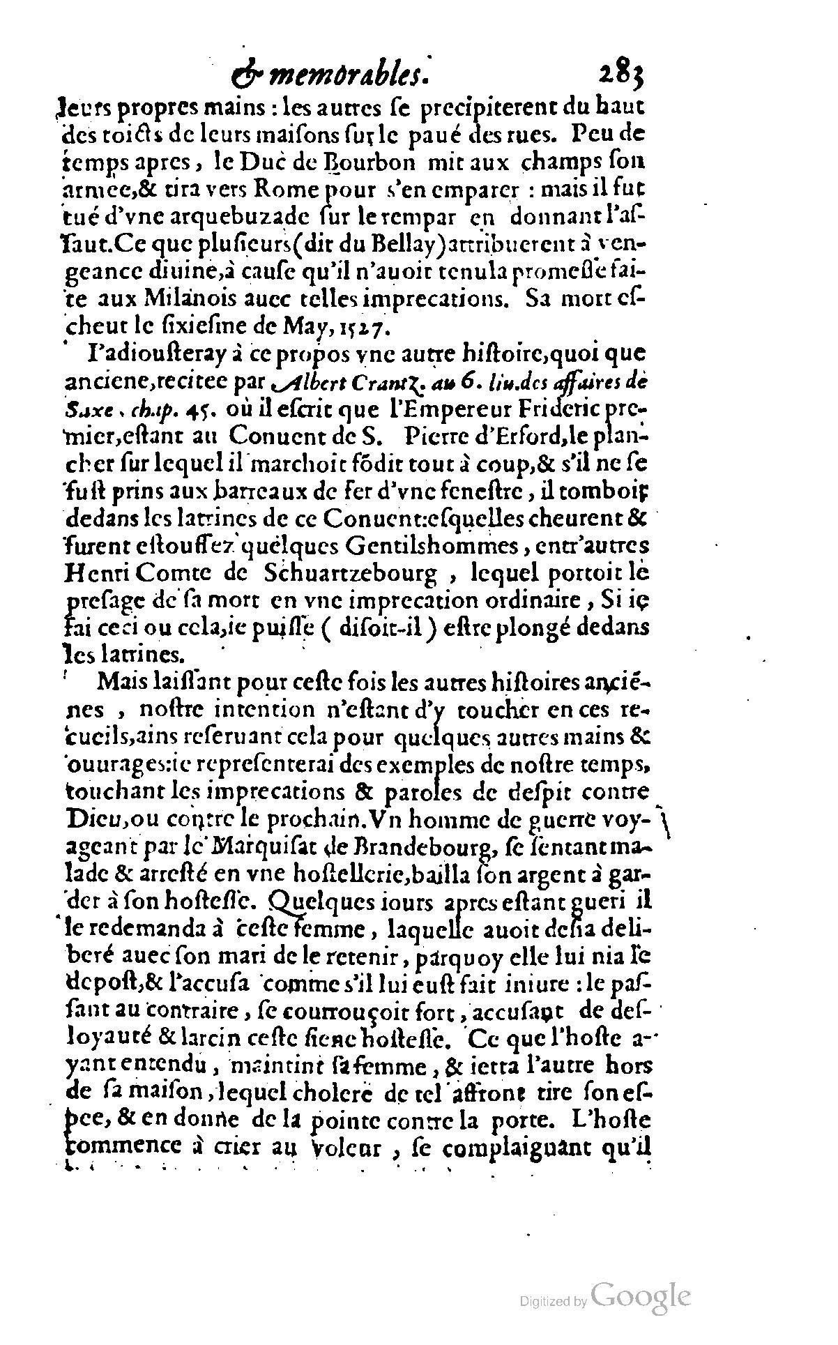 1620 - Samuel Crespin - Trésor d’histoires admirables et mémorables - BCU Lausanne