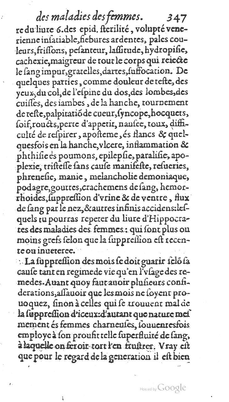 1585 - Jacques du Puis - Trésor des remèdes secrets pour les maladies des femmes - BnF