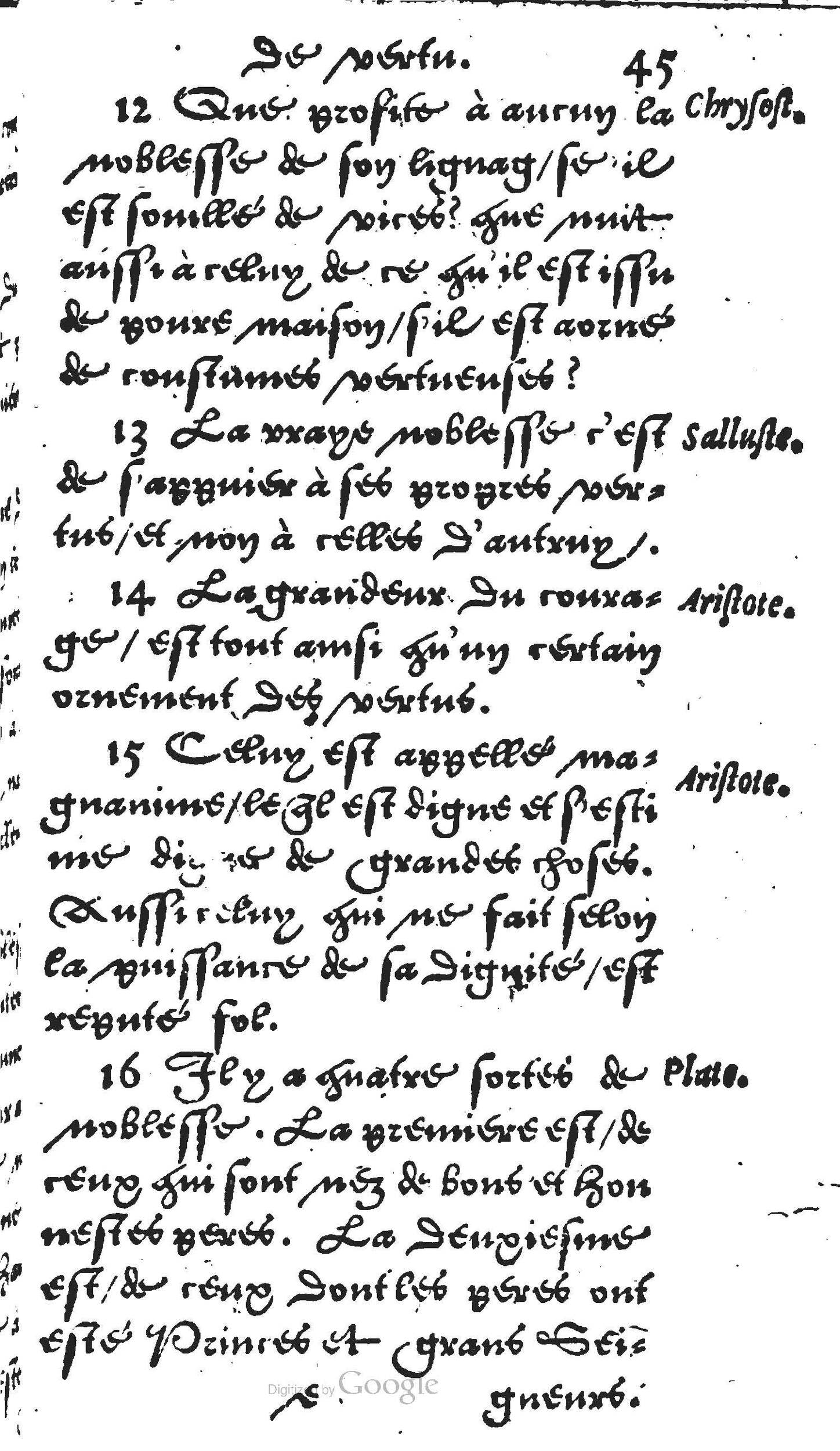 1560 - Jean Bellère - Trésor de vertu - Det Kongelige Bibliotek