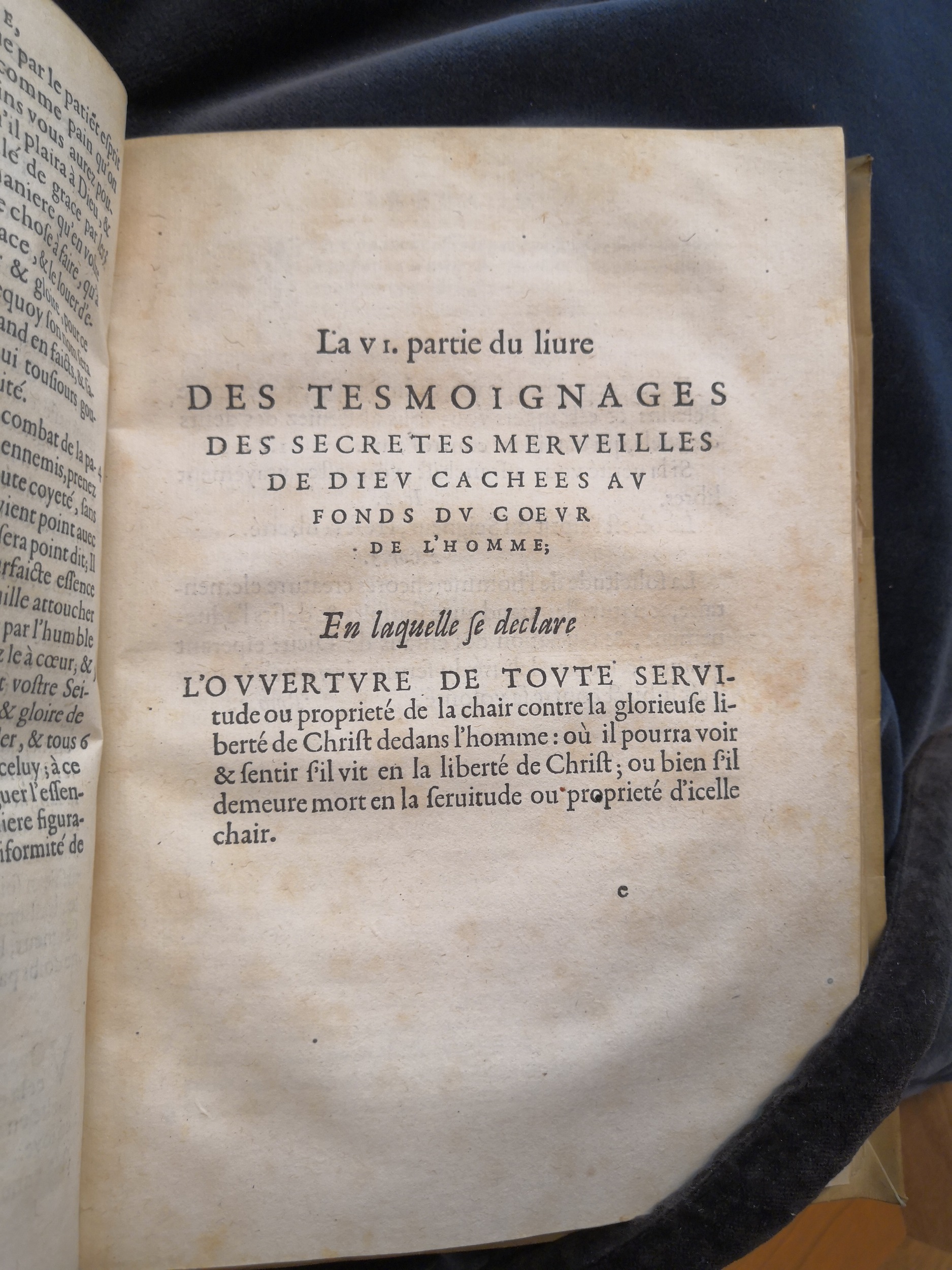 1581c. - Christophe Plantin - Le Livre des témoignages du Trésor caché au champ (Livres 2, 4, 6 et 7) - Anvers Musée Plantin Moretus