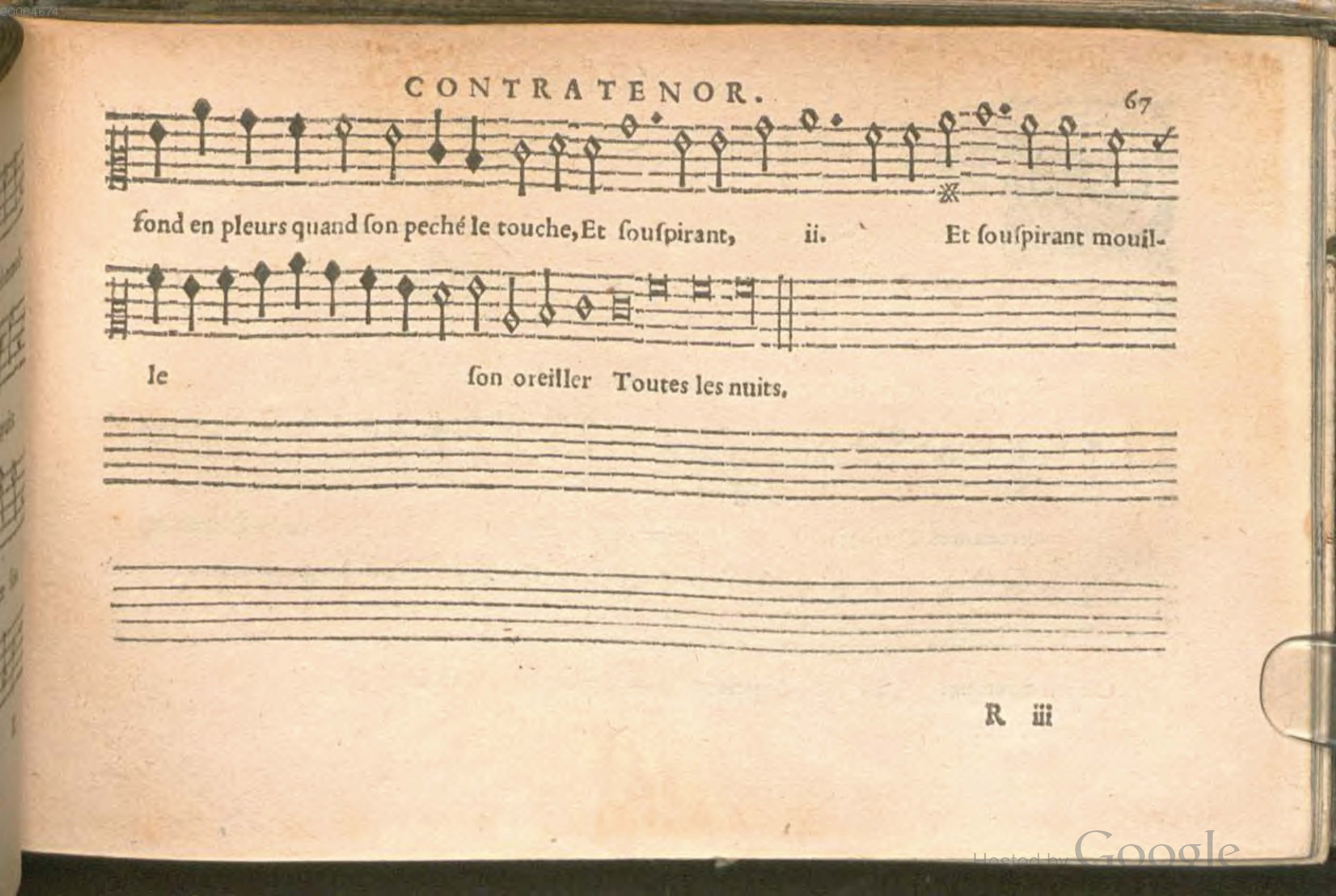 1576 - [Pierre de Saint-André] - Trésor de musique d’Orlande de Lassus Contratenor - BSB Munich