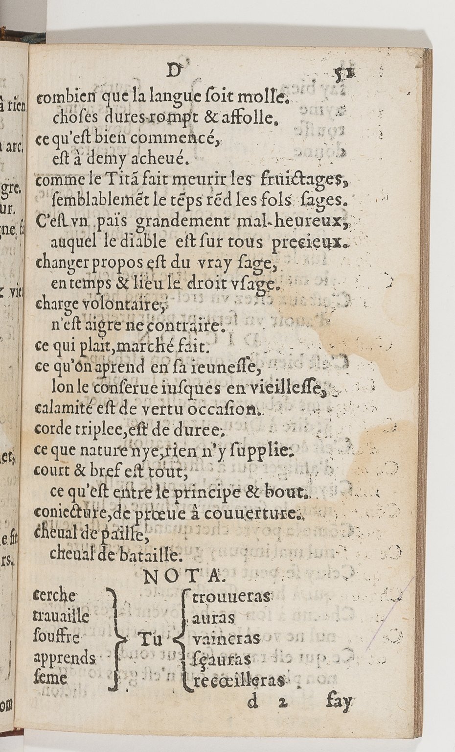 1577 - Jean d’Ogerolles - Trésor de sentences dorées - BnF Arsenal