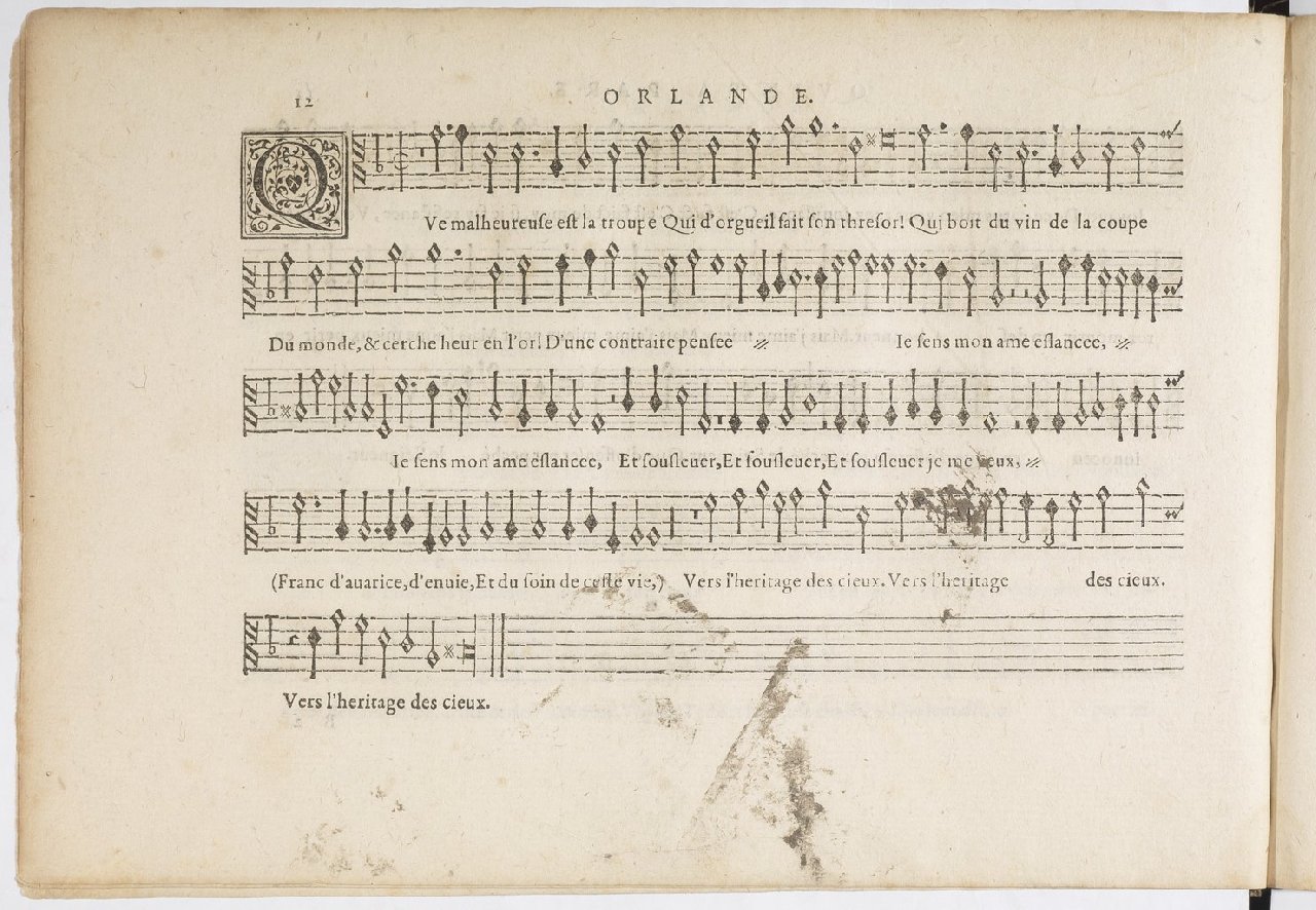 1594 - Paul Marceau - Trésor de musique d&#039;Orlande de Lassus, Superius, Bassus, Tenor, Quinta pars - BnF