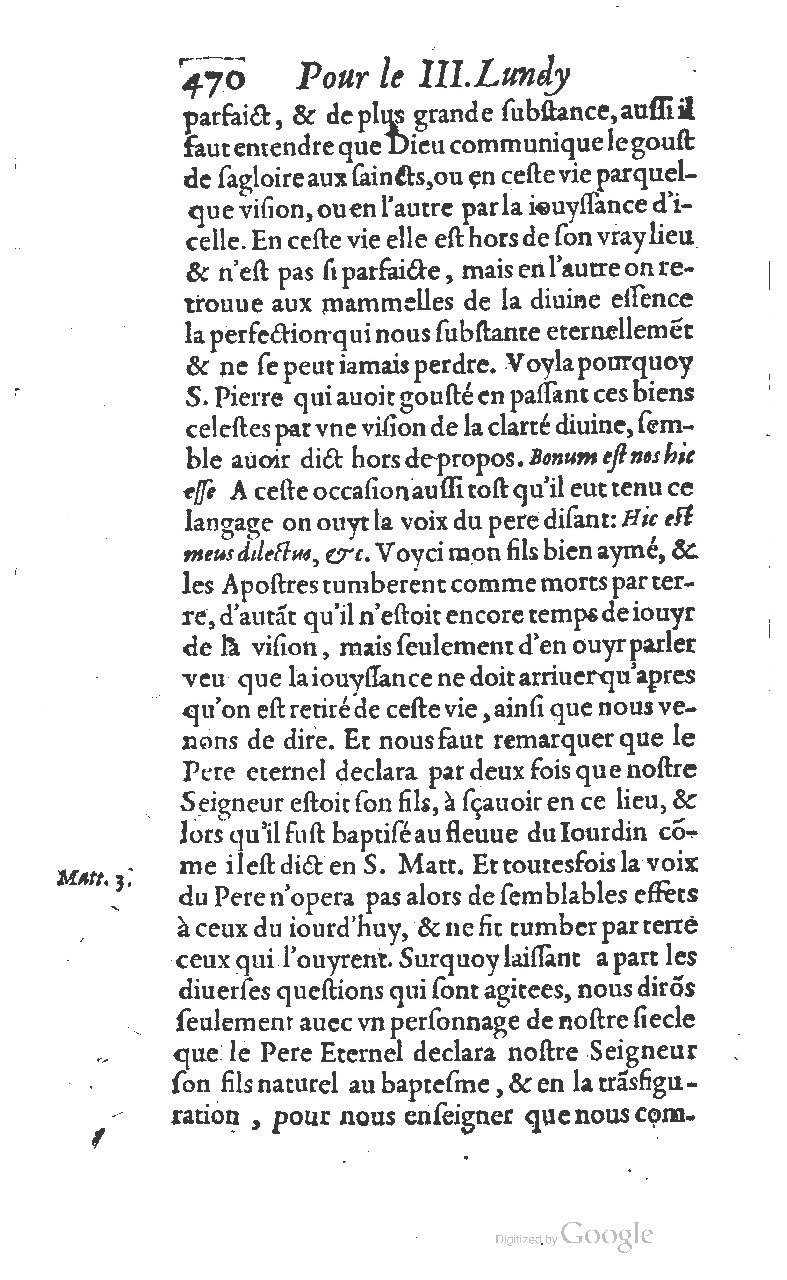 1607 - Nicolas Du Fossé - Trésor quadragésimal - T 01 - BM Lyon