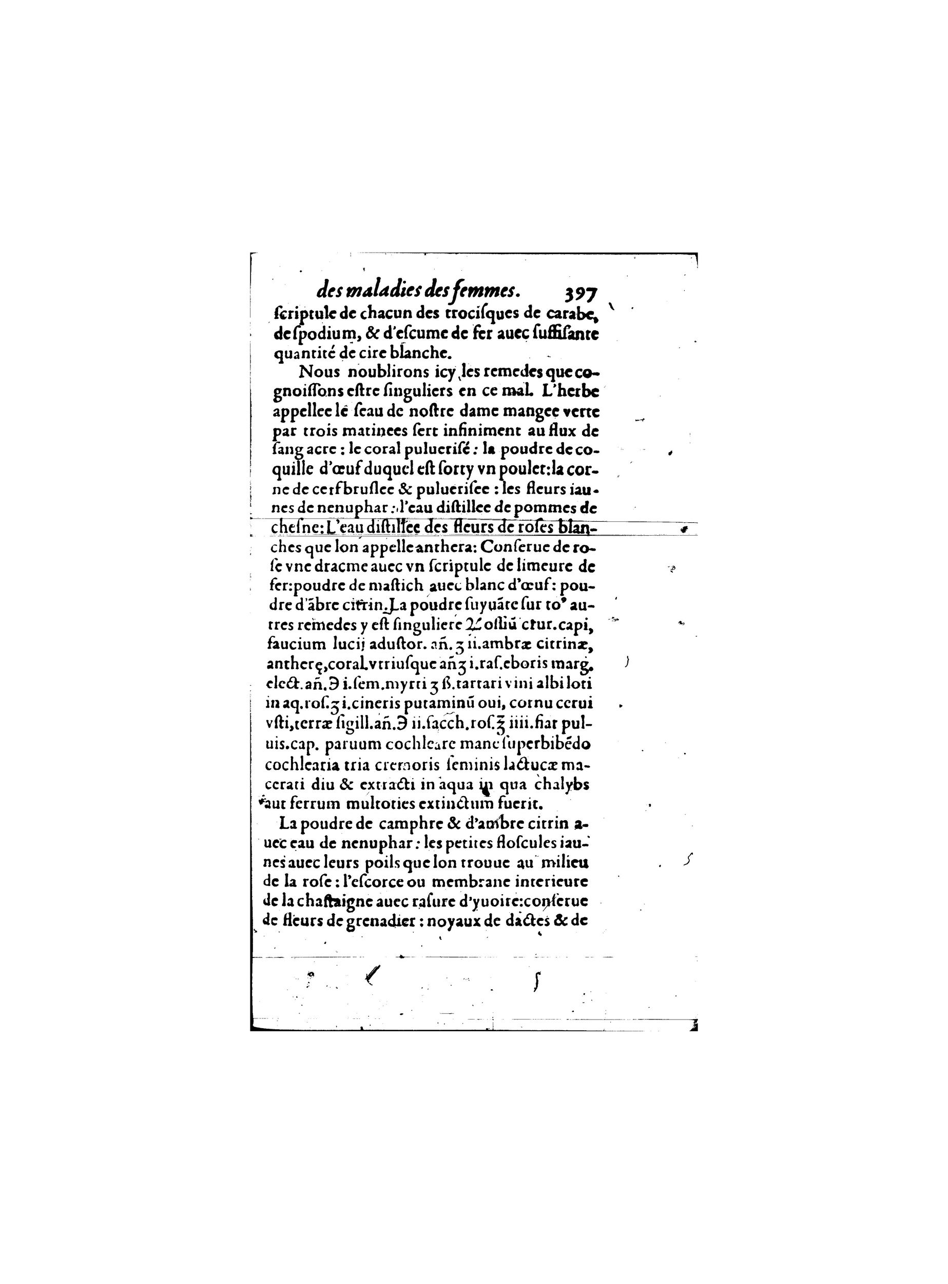 1587 - Jacques du Puis - Trésor des remèdes secrets pour les maladies des femmes - BnF 1587 - Jacques du Puis - Trésor des remèdes secrets pour les maladies des femmes - BnF