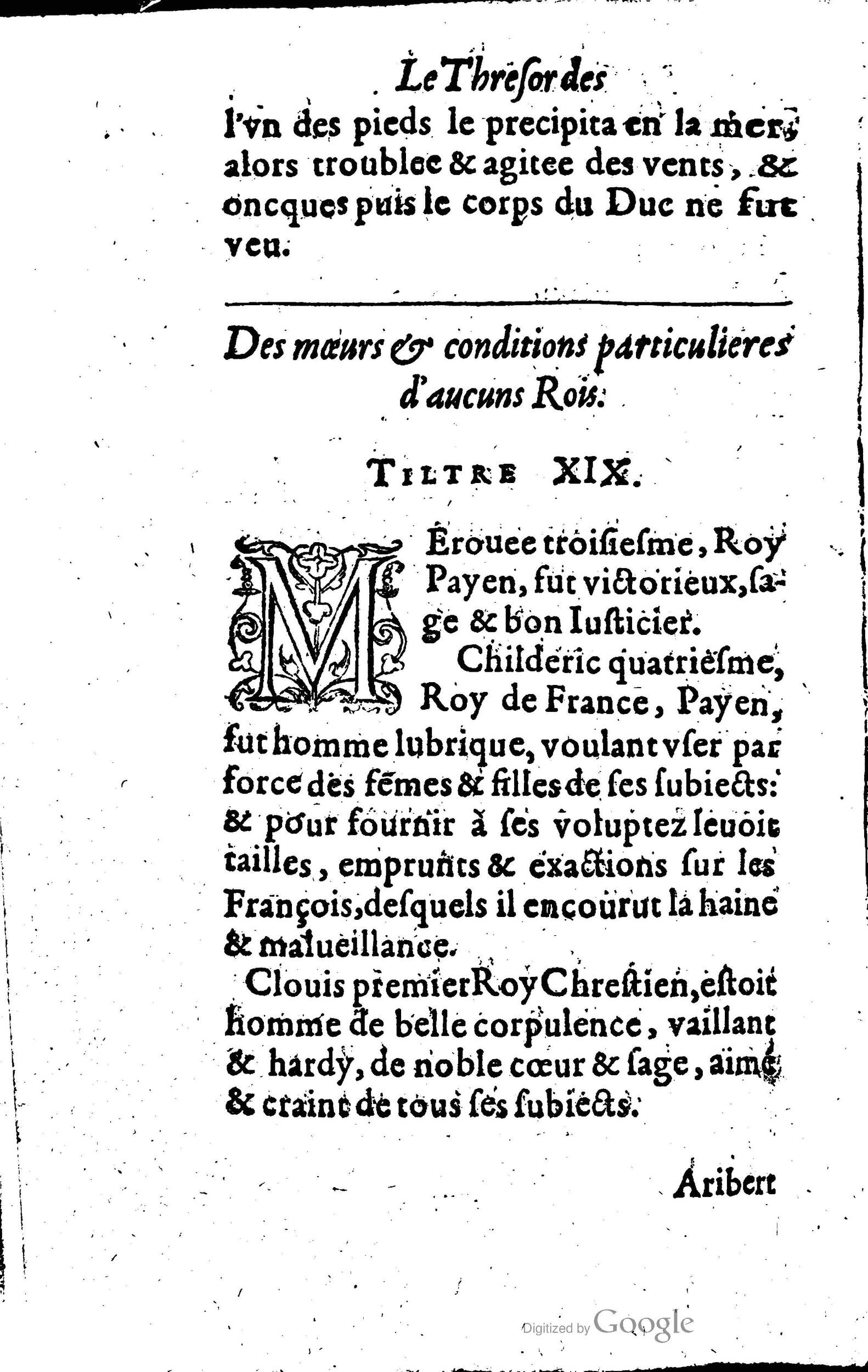1619 - Jean Corrozet - Trésor des histoires de France - Anvers Musée Plantin-Moretus