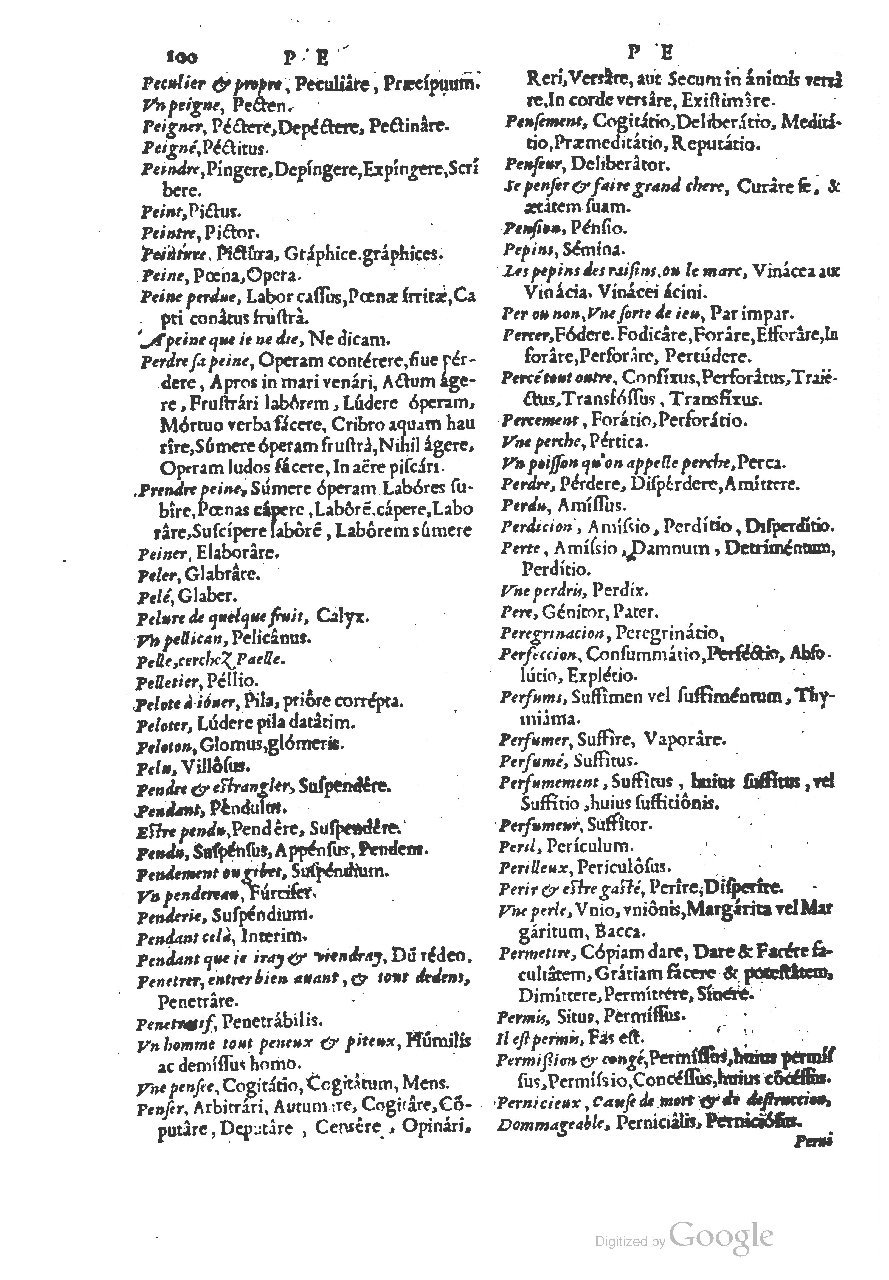 1558 - Guillaume Rouillé - Trésor des mots et traits français - BSB Munich
