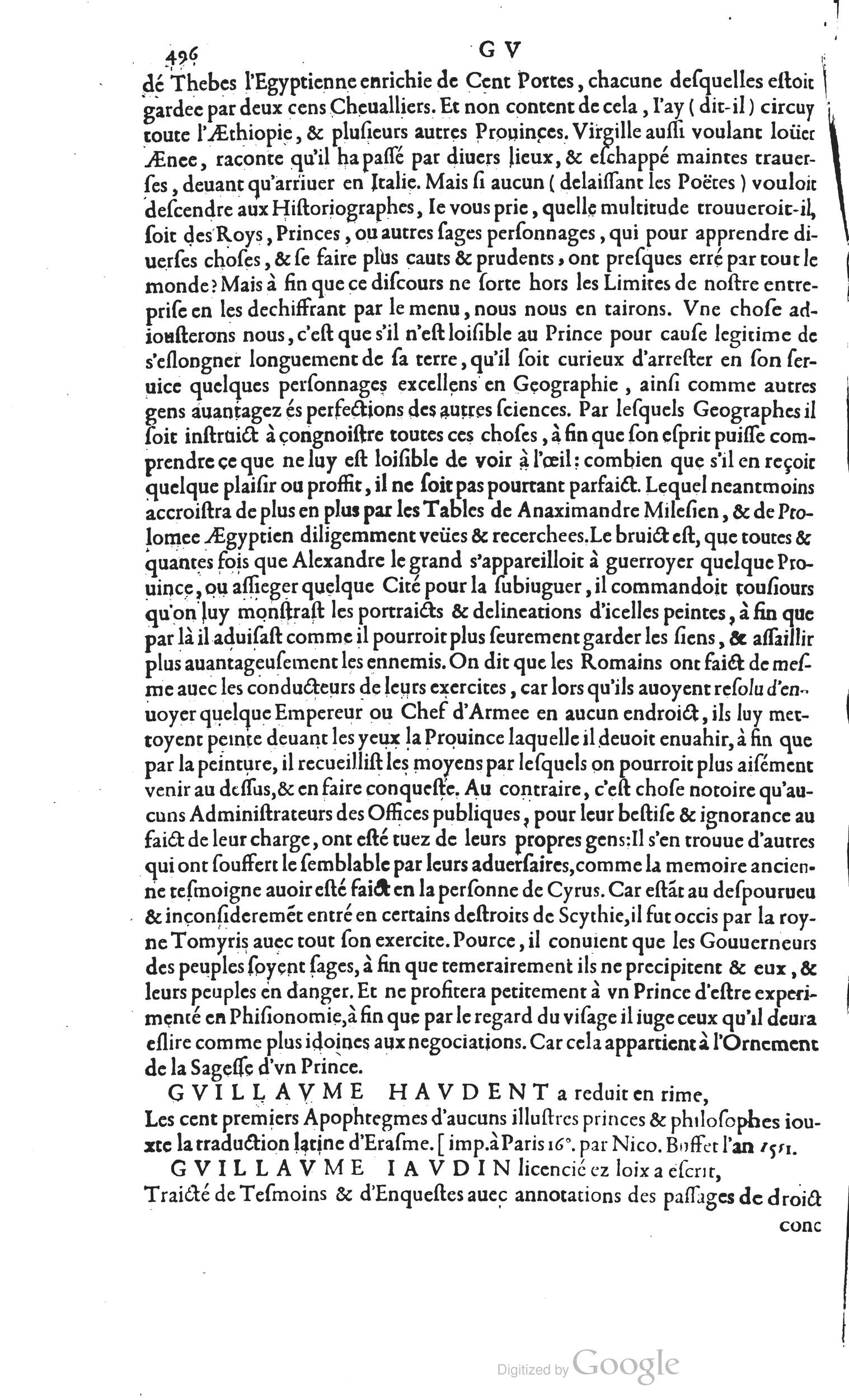 1585 - Barthélemy Honorat - Bibliothèques françaises - BSB Munich