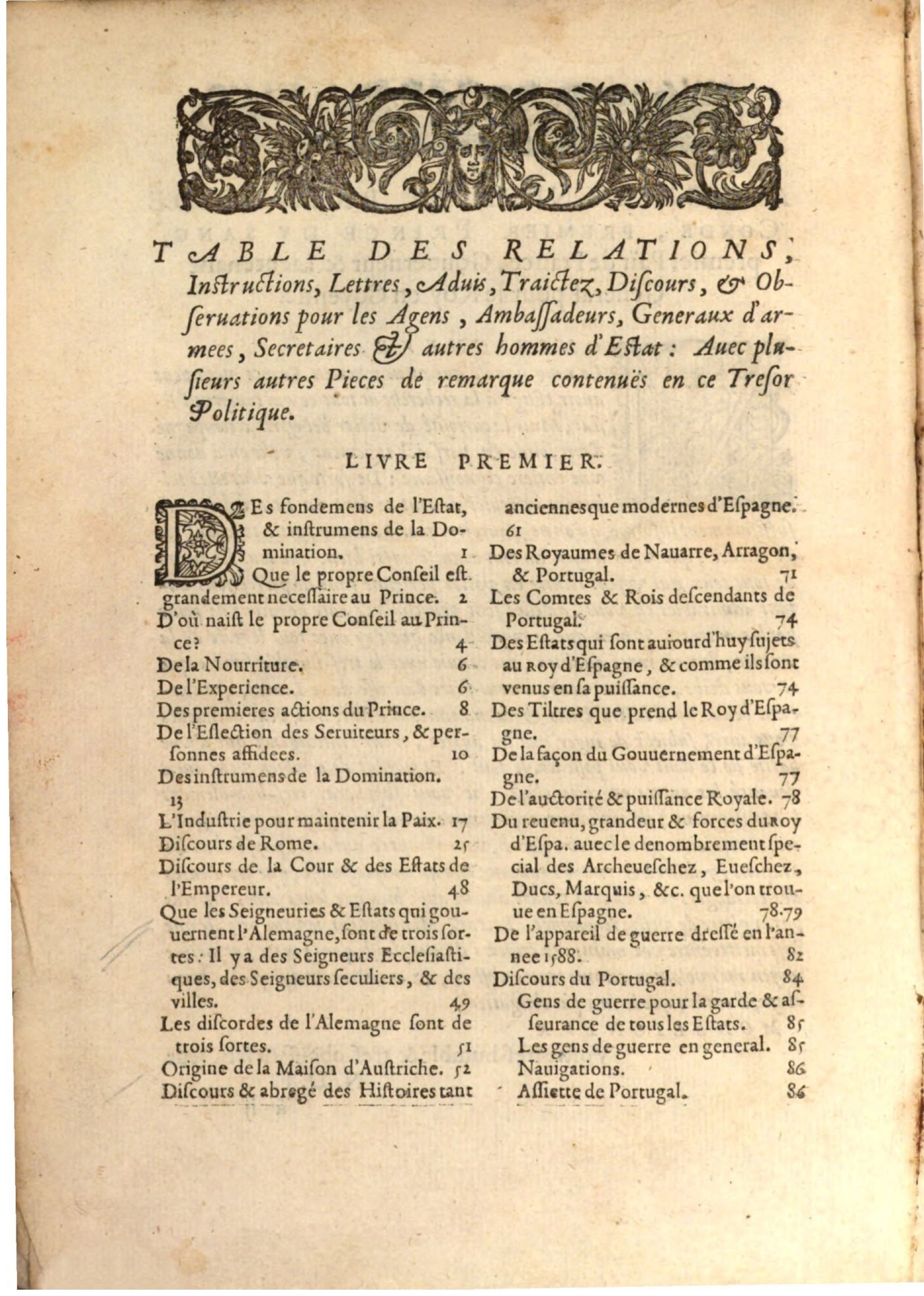 1608 - Nicolas Du Fossé - Trésor politique - BSB Munich 1608 - Nicolas Du Fossé - Trésor politique - BSB Munich