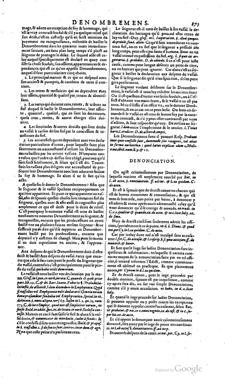 1629 - Veuve Nicolas Buon - Trésor du droit français (29620 T. 1) - BM Lyon