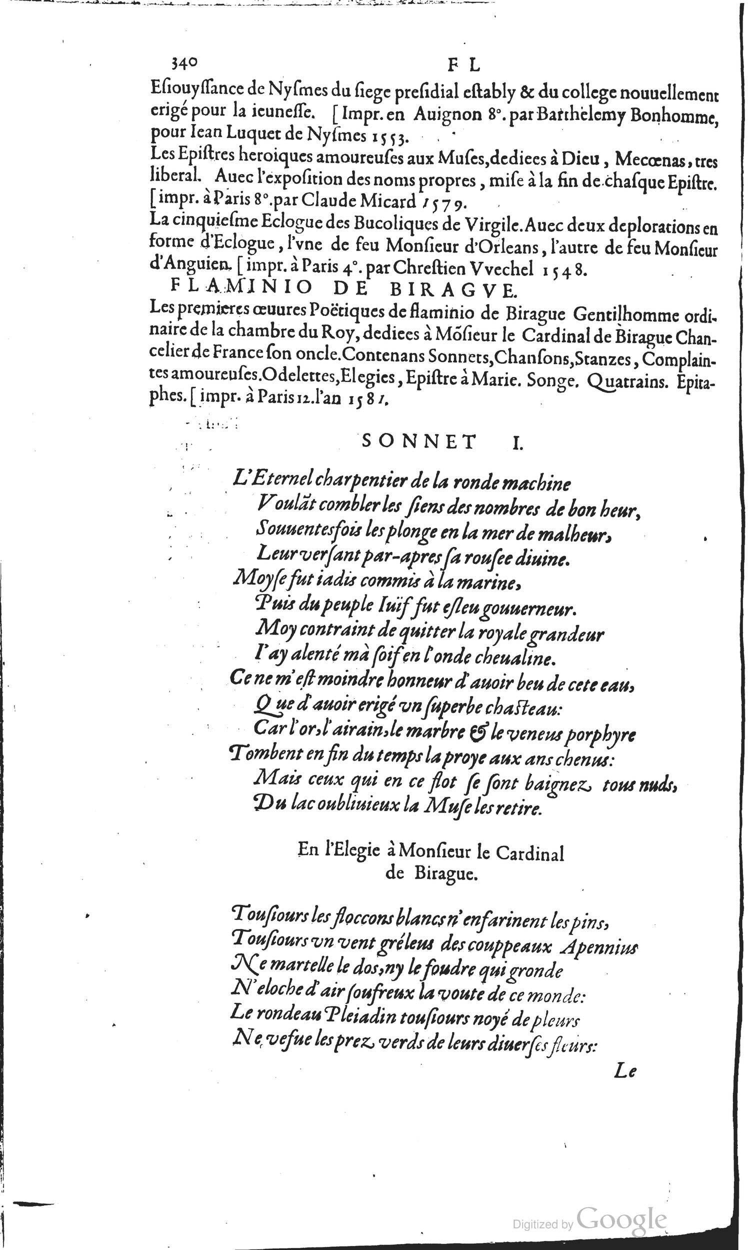 1585 - Barthélemy Honorat - Bibliothèques françaises - BSB Munich