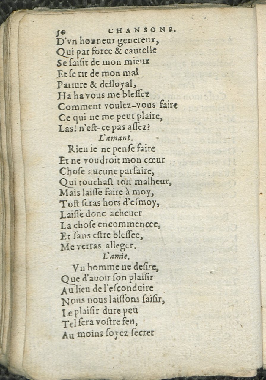 1575 - Pierre Brenouzet - Trésor de tous les recueils de chansons, tant amoureuses, rustiques, que musicales - Det KLG Copenhague
