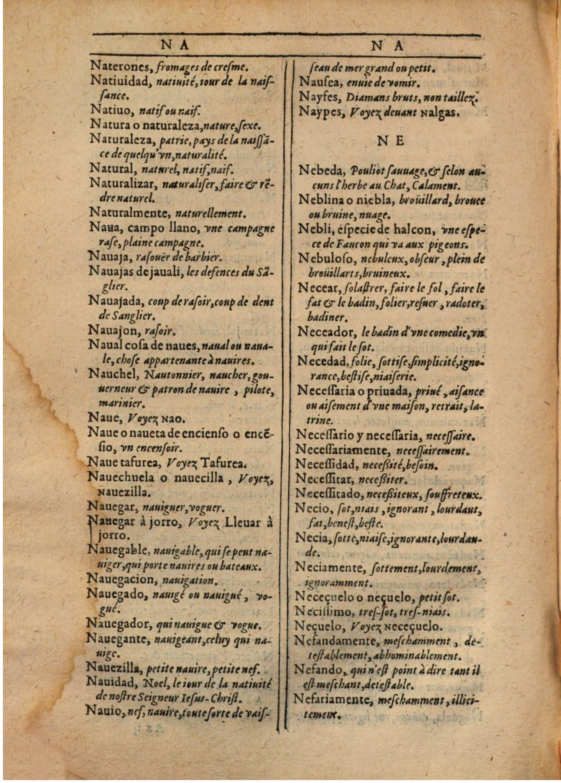 1607 - Marc Orry - Trésor des deux langues espagnole et française (Première partie) - BSB Munich 1607 - Marc Orry - Trésor des deux langues espagnole et française (Première partie) - BSB Munich