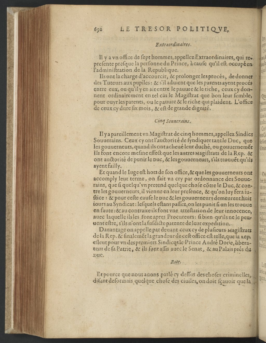 1608 - Nicolas Du Fossé - Trésor politique - BnF Tolbiac