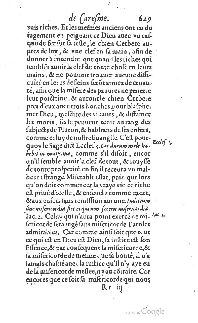 1607 - Nicolas Du Fossé - Trésor quadragésimal - T 01 - BM Lyon