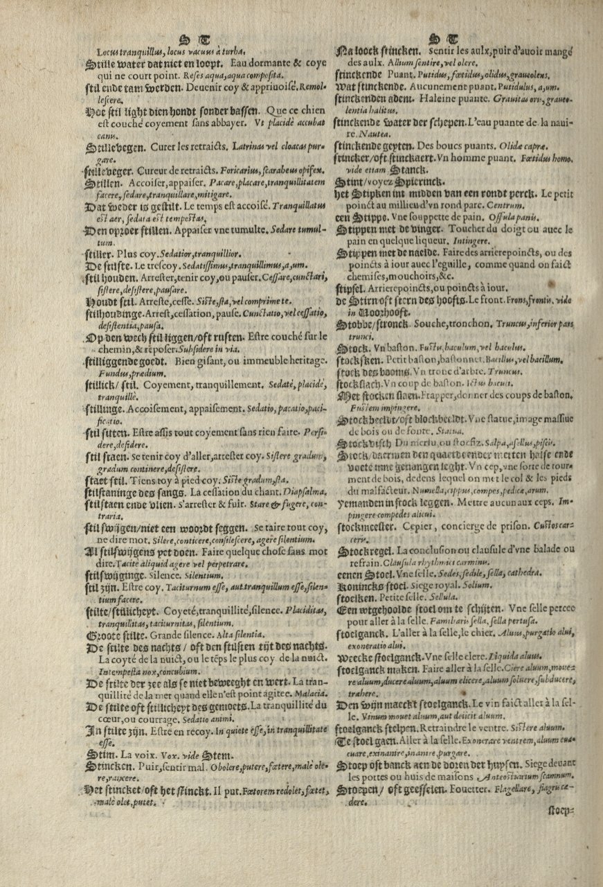 1573 - Christophe Plantin - Trésor du langage bas-allemand - Greifswald