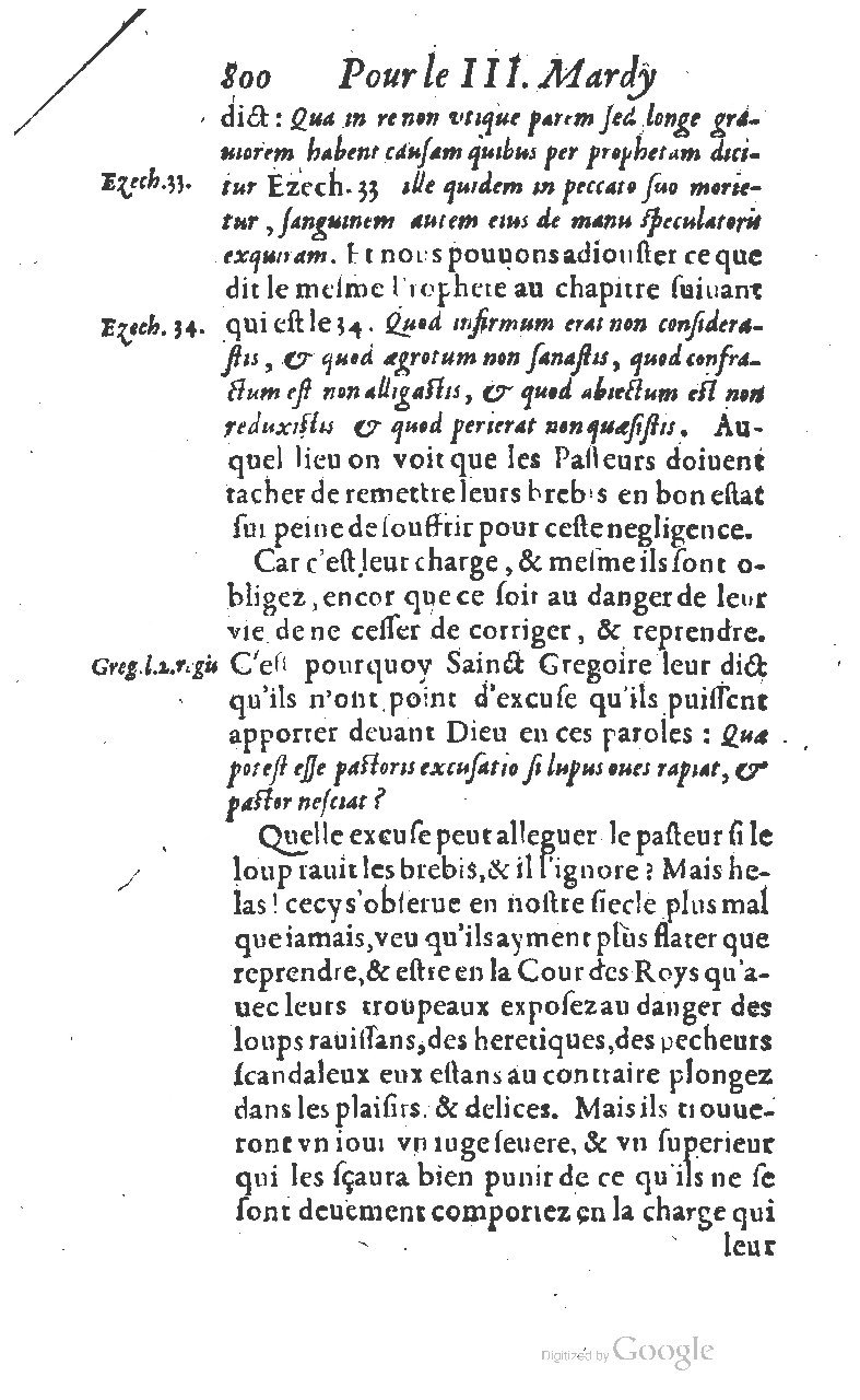1607 - Nicolas Du Fossé - Trésor quadragésimal - T 01 - BM Lyon