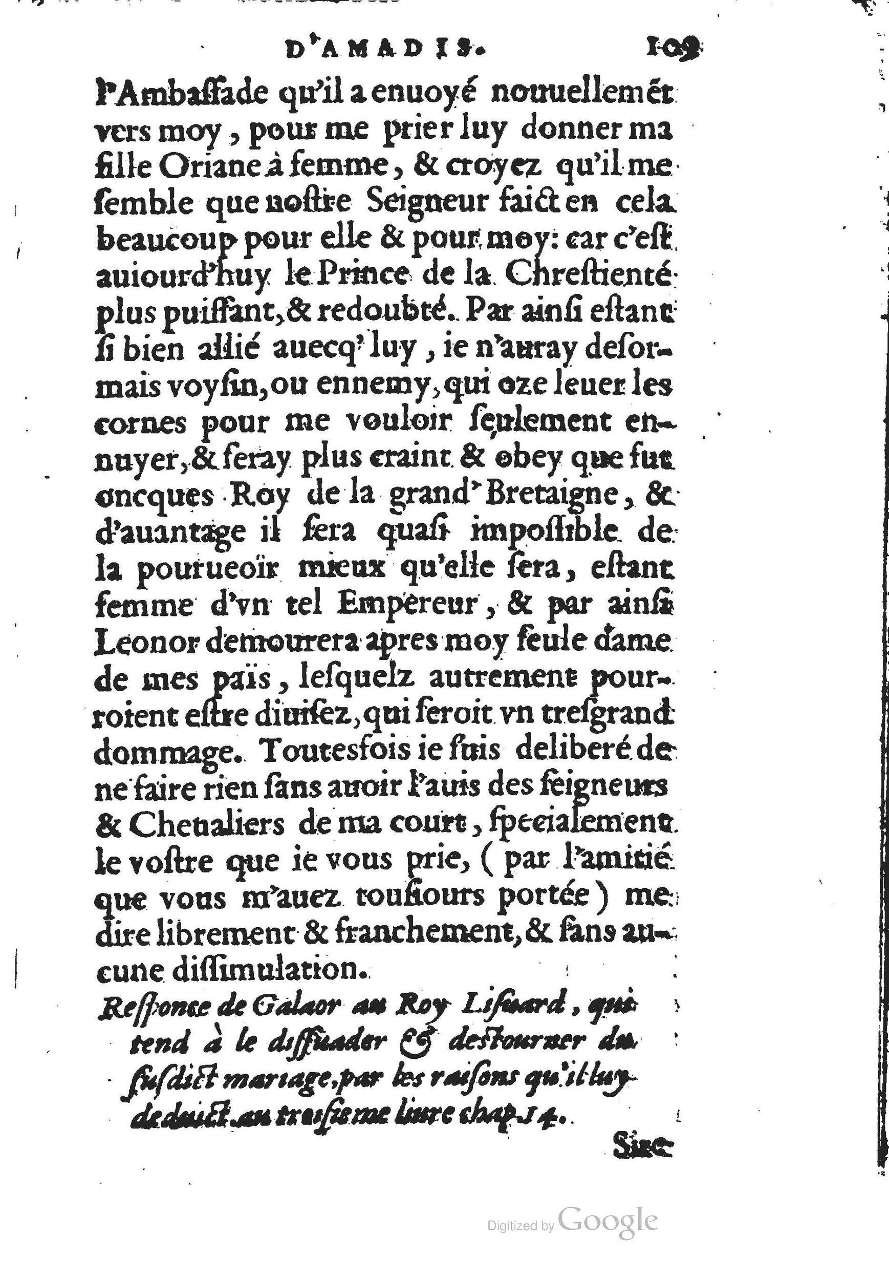1560 - Jean d’Ogerolles et Gabriel Cotier Lyon - Trésor des Amadis - BSB Munich