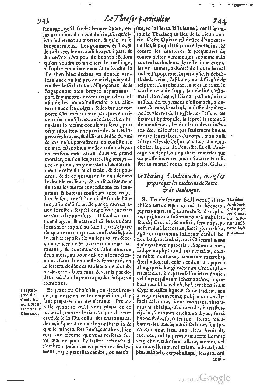 1616 - Étienne Gamonet - Grand trésor ou dispensaire - BSB Munich