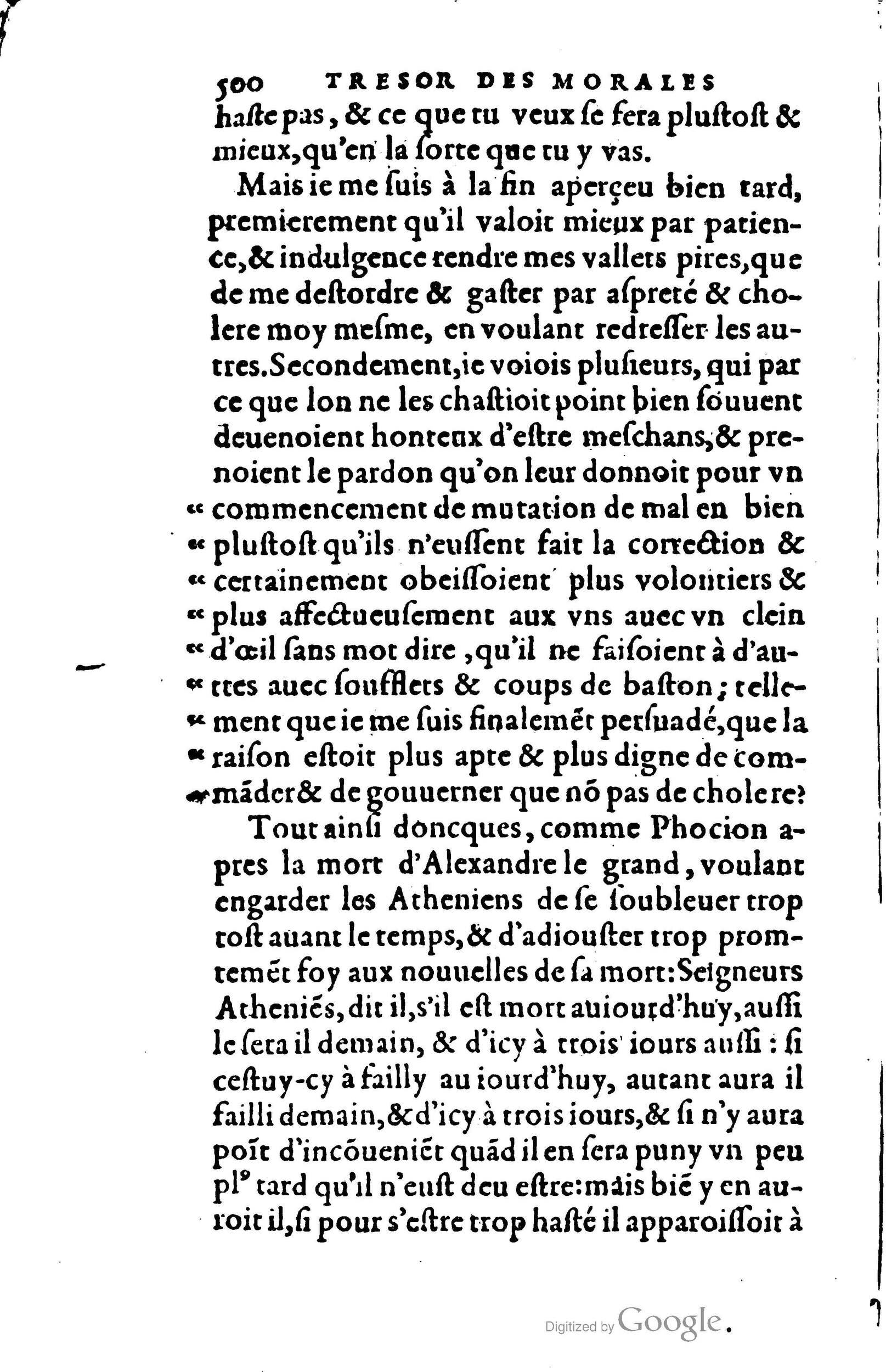 1578 - Jean Poupy - Trésor des morales de Plutarque - BSB Munich