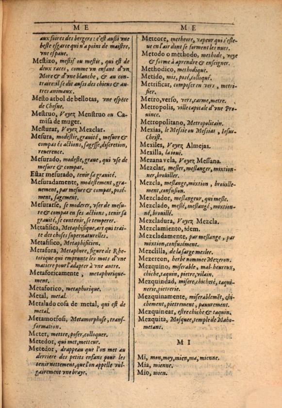 1607 - Marc Orry - Trésor des deux langues espagnole et française (Première et Seconde parties) - ÖNB Wien