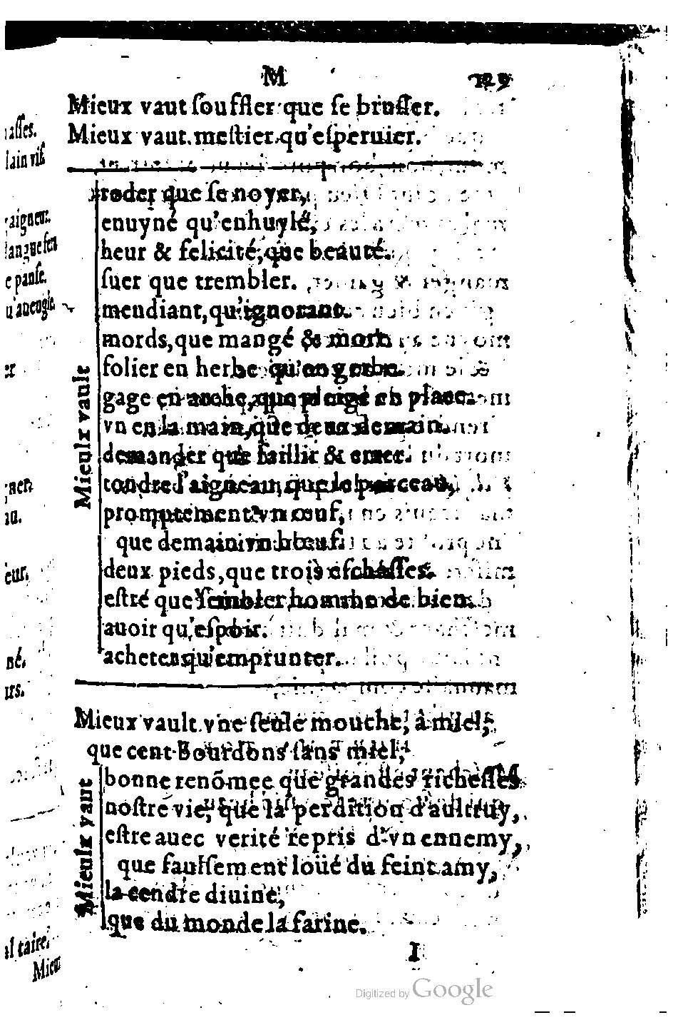 1582 - Nicolas Bonfons - Trésor des sentences dorées - BM Lyon