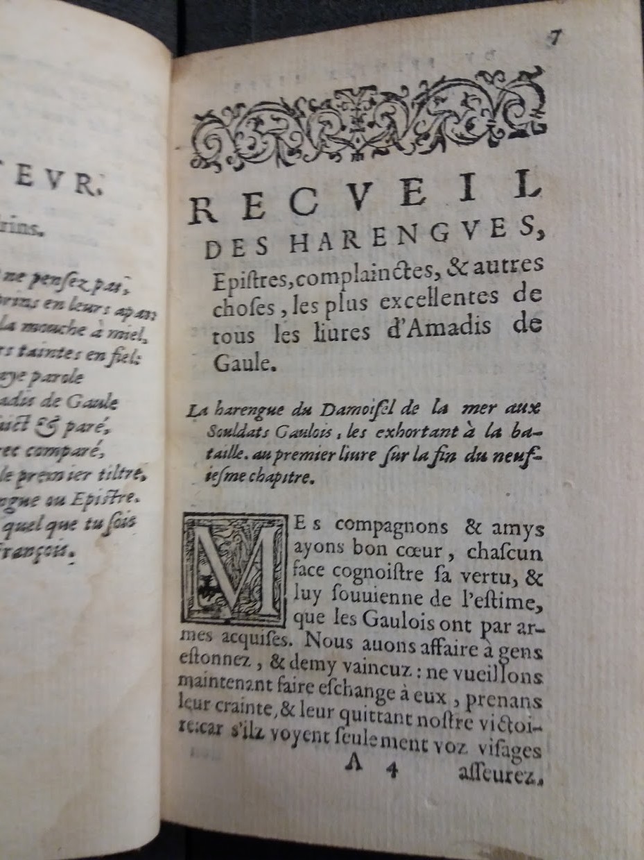 1560 - Jean d’Ogerolles et Gabriel Cotier - Trésor des Amadis - BU Chicago