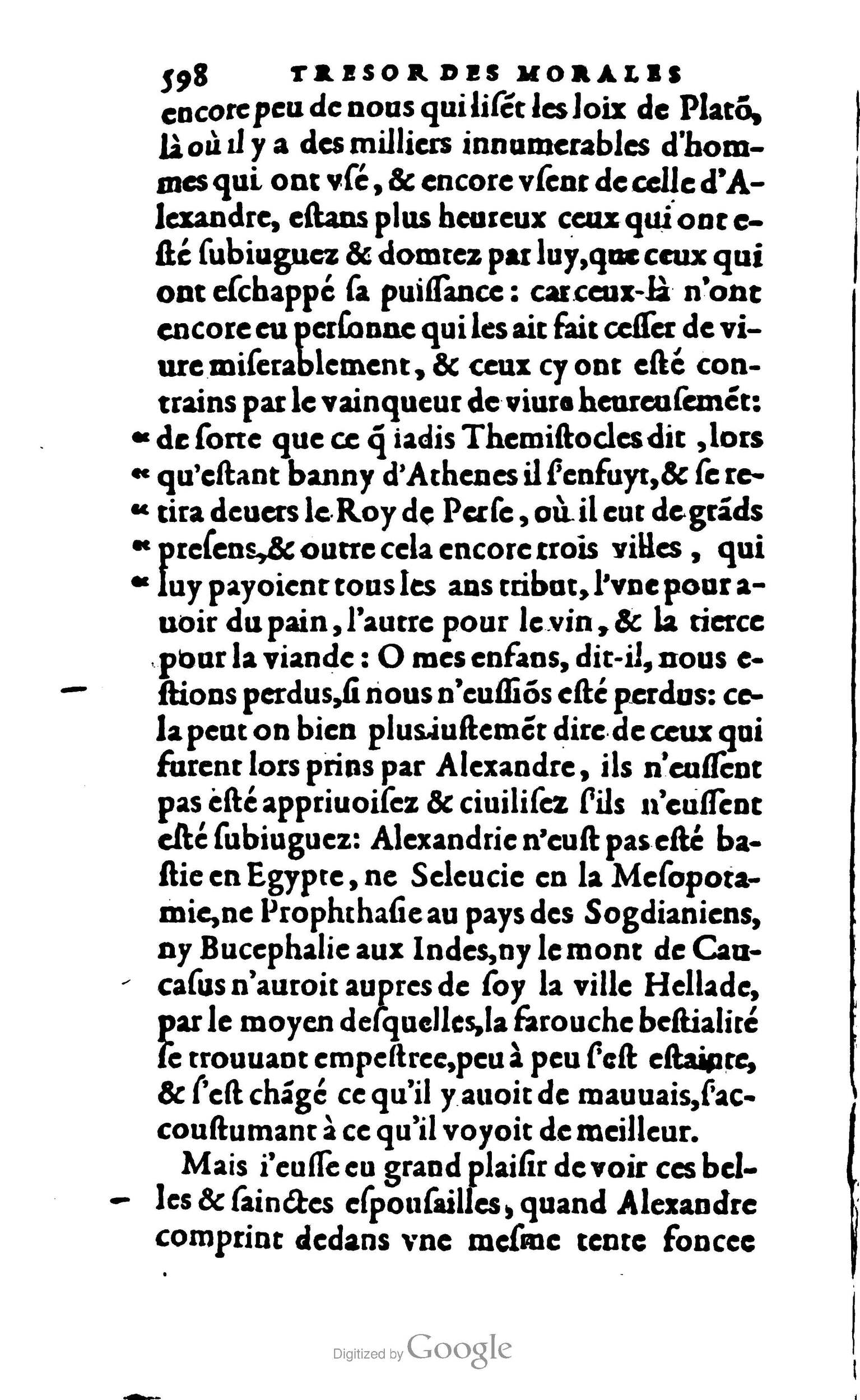 1578 - Jean Poupy - Trésor des morales de Plutarque - BSB Munich