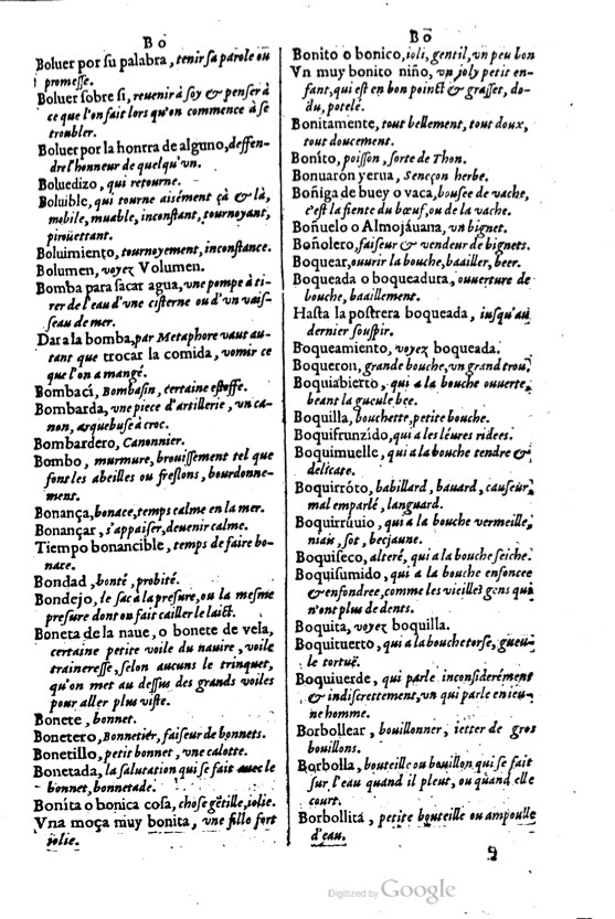 1621 - Adrian Tiffaine - Trésor des deux langues espagnole et française - BM Lyon