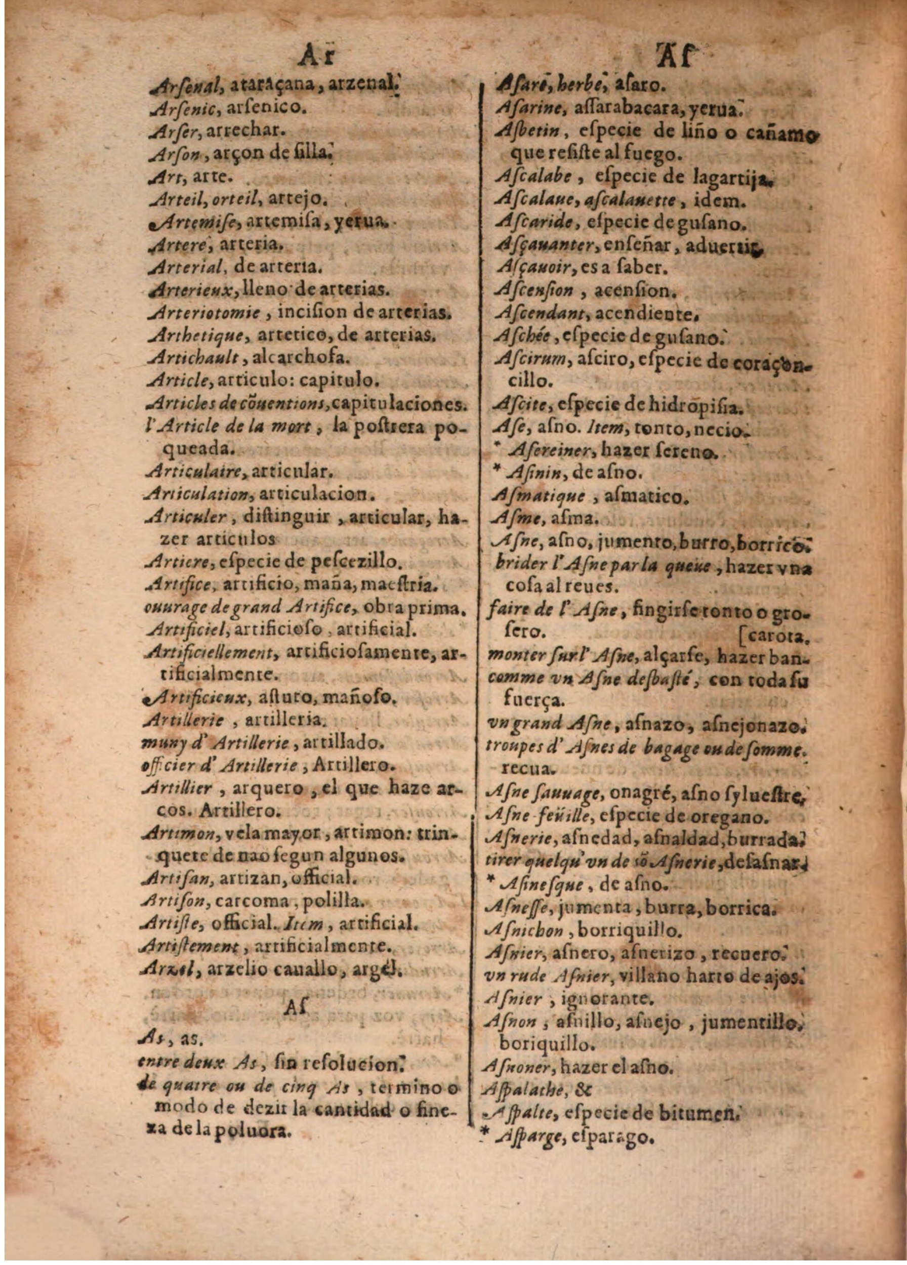 1645 - A. de Sommaville et A. Courbé - Trésor des deux langues espagnole et française (Seconde partie) - BSB Munich