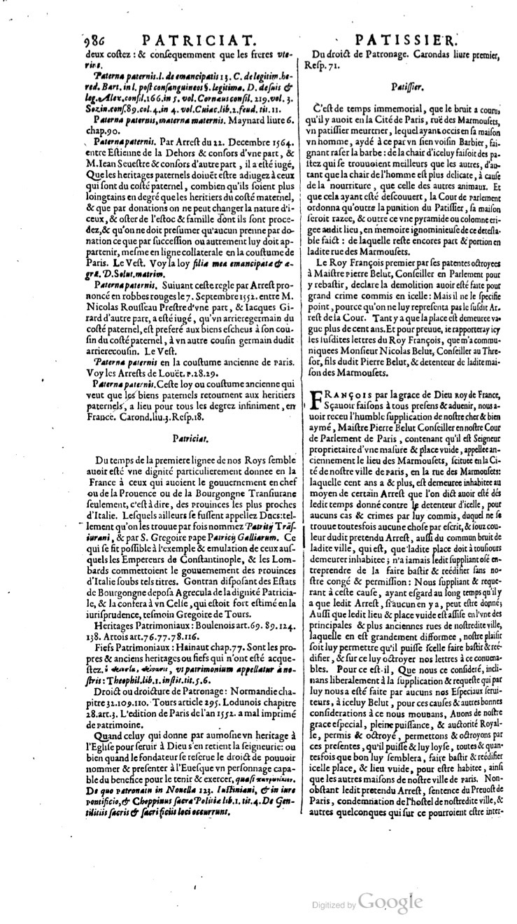 1629 - Veuve Nicolas Buon - Trésor du droit français (29620 T. 2) - BM Lyon