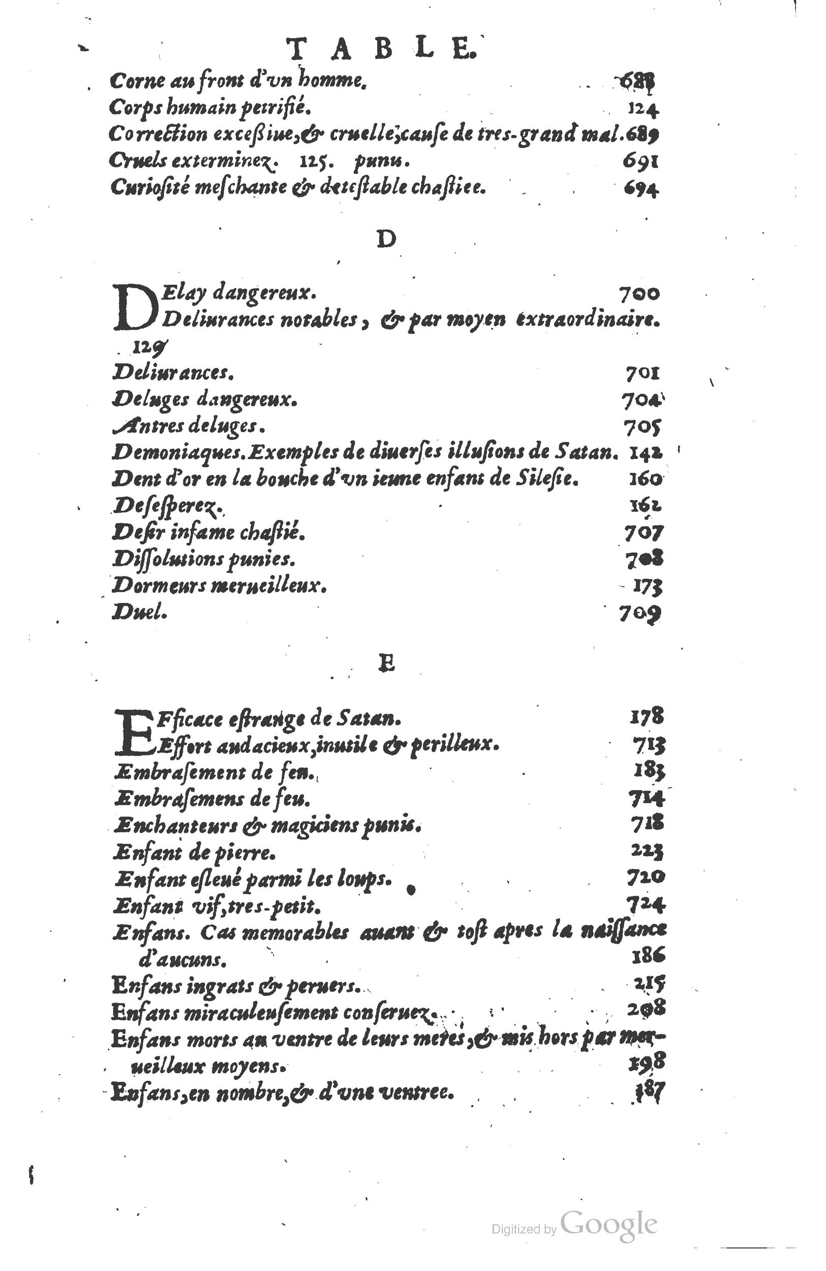 1610 - Paul Marceau - Trésor d’histoires admirables et mémorables - Princeton