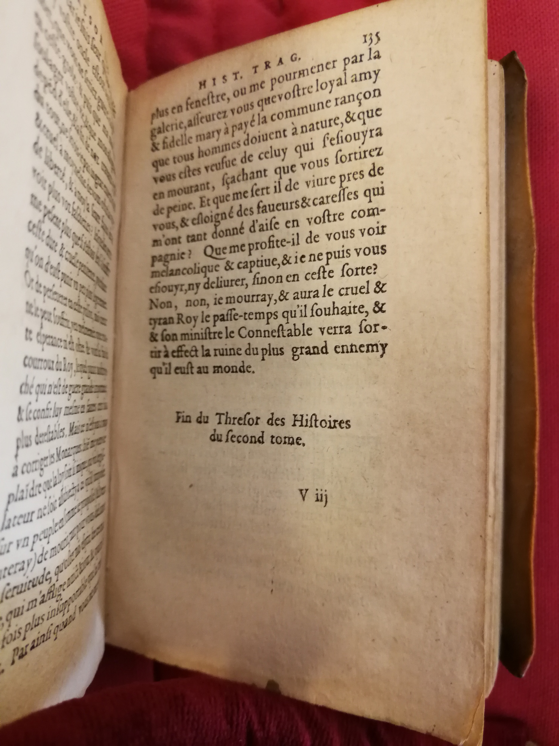 1581 - Pierre Le Voirier et Gervais Mallot - Trésor des histoires tragiques - Bibliothèque Sainte-Geneviève