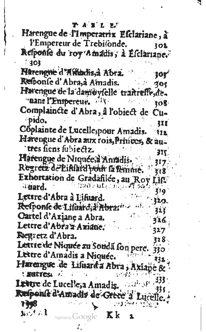 1567 - Jean Pygot - Trésor des Amadis - BM Lyon 1567 - Jean Pygot - Trésor des Amadis - BM Lyon