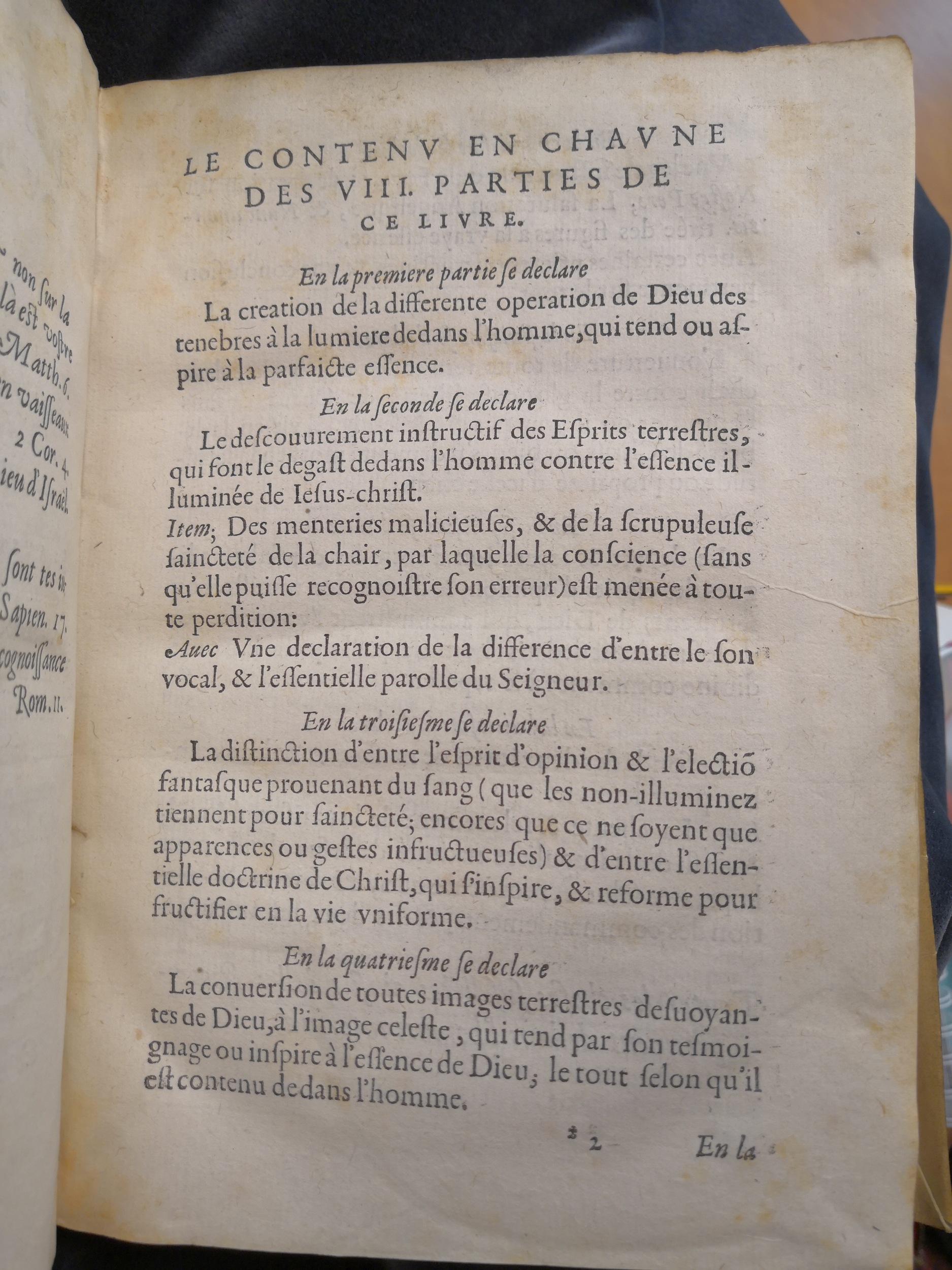 1581c. - Christophe Plantin - Le Livre des témoignages du Trésor caché au champ (Livres 2, 4, 6 et 7) - Anvers Musée Plantin Moretus