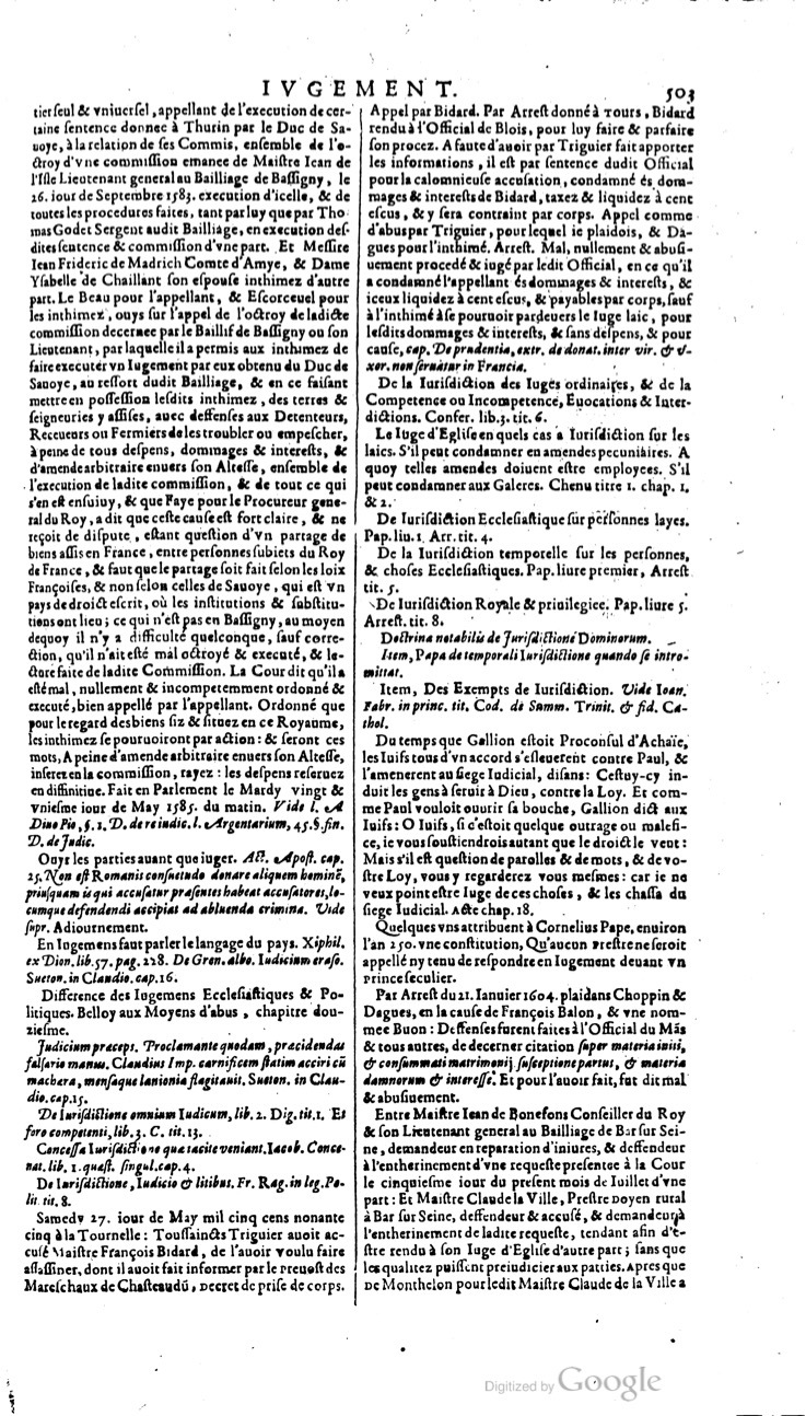 1629 - Veuve Nicolas Buon - Trésor du droit français (21754 T. 2) - BM Lyon