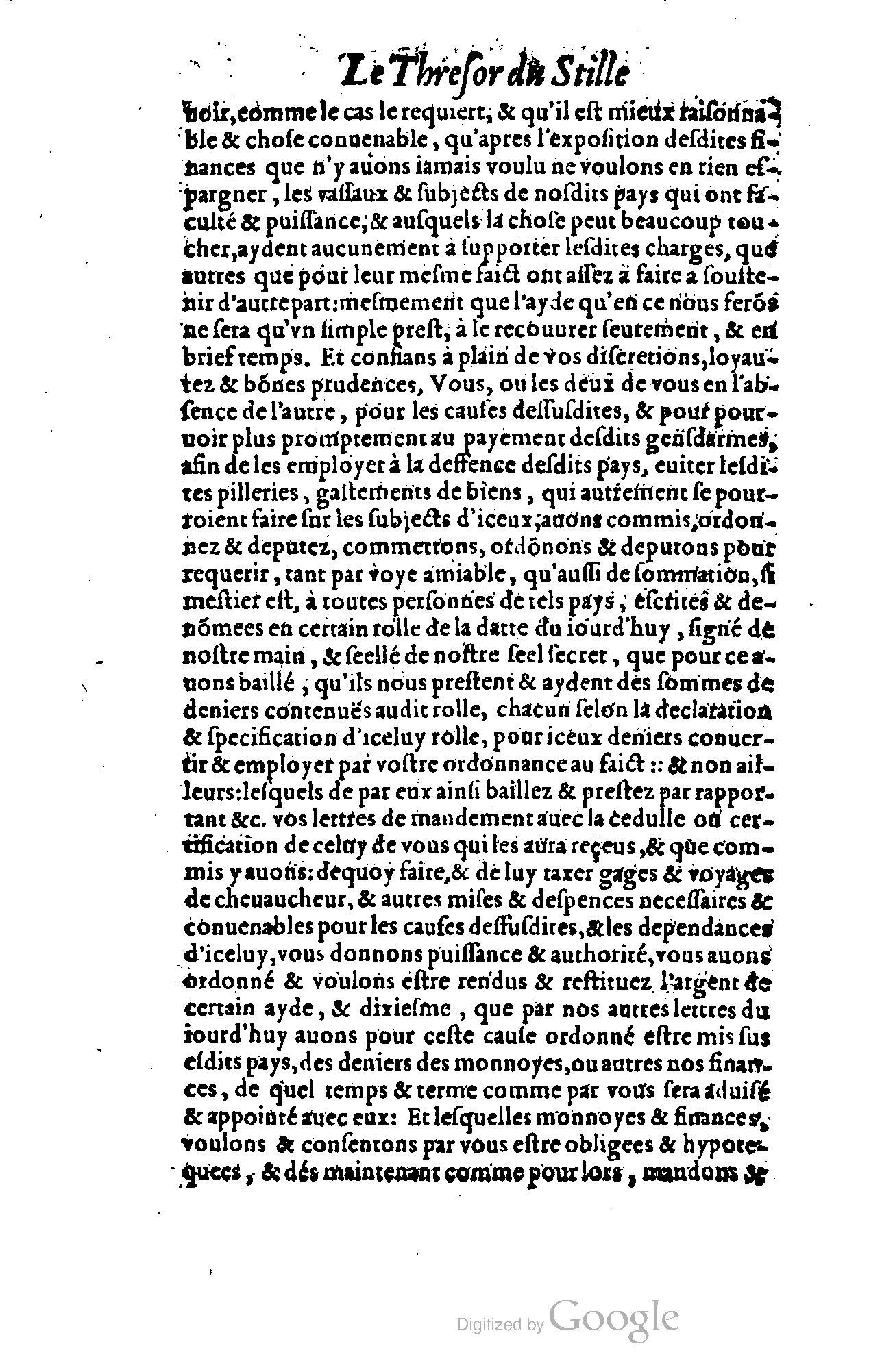1614 - Jean Richer - Trésor du nouveau style et protocole de la chancellerie de France - BSB Munich